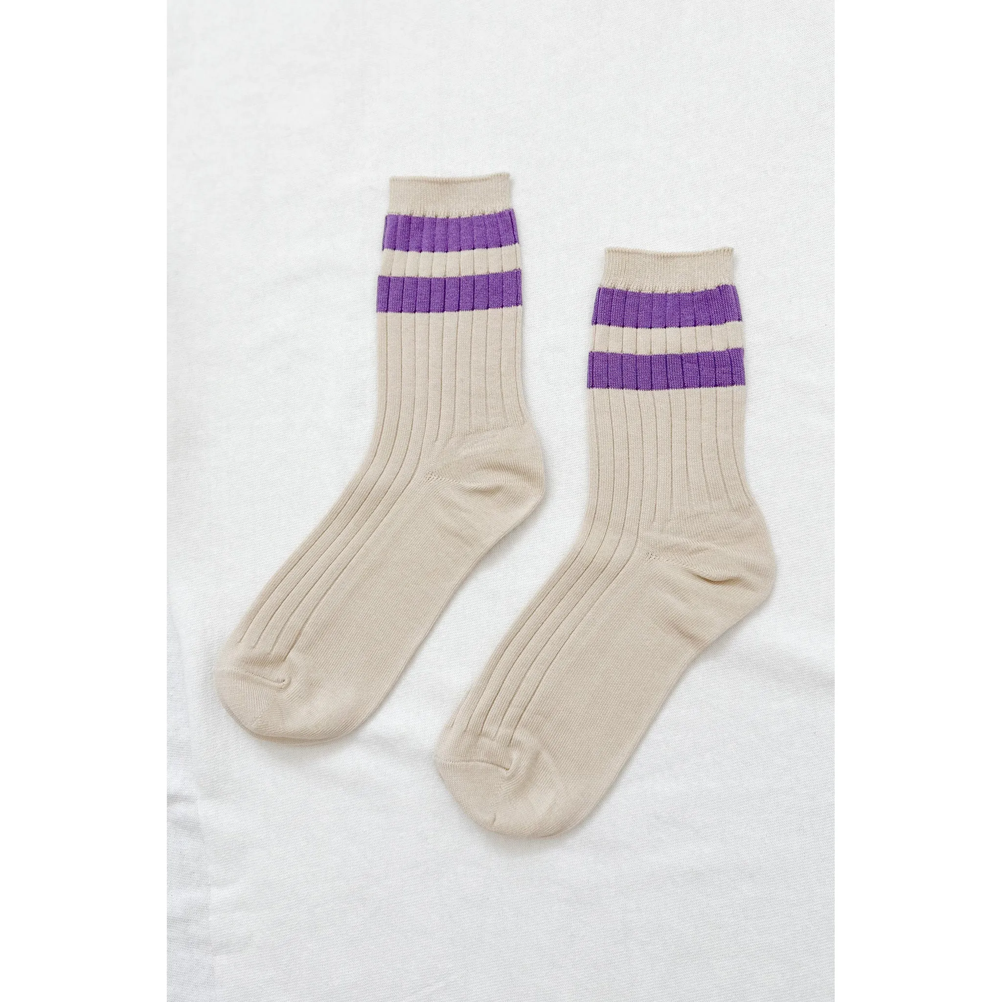 Le Bon Shoppe Her Socks - Varsity, ube - Image 2