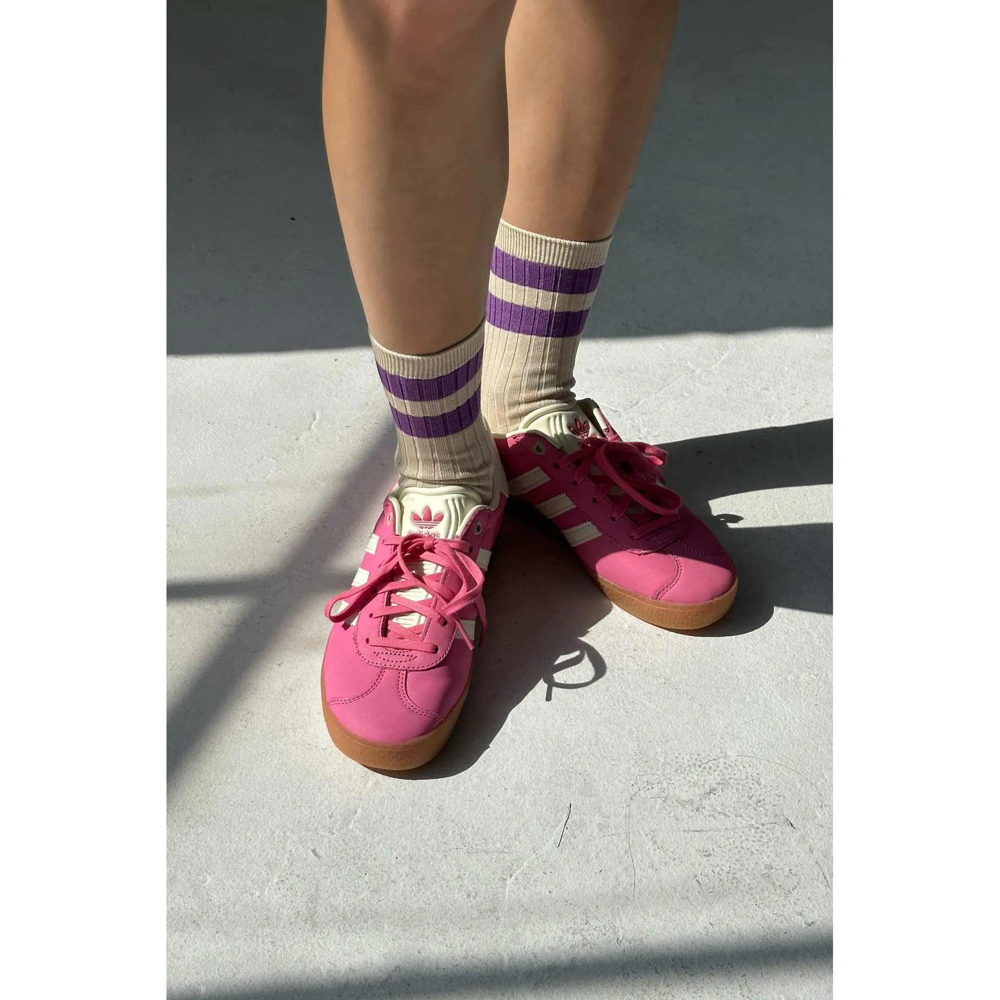 Le Bon Shoppe Her Socks - Varsity, ube - Image 4
