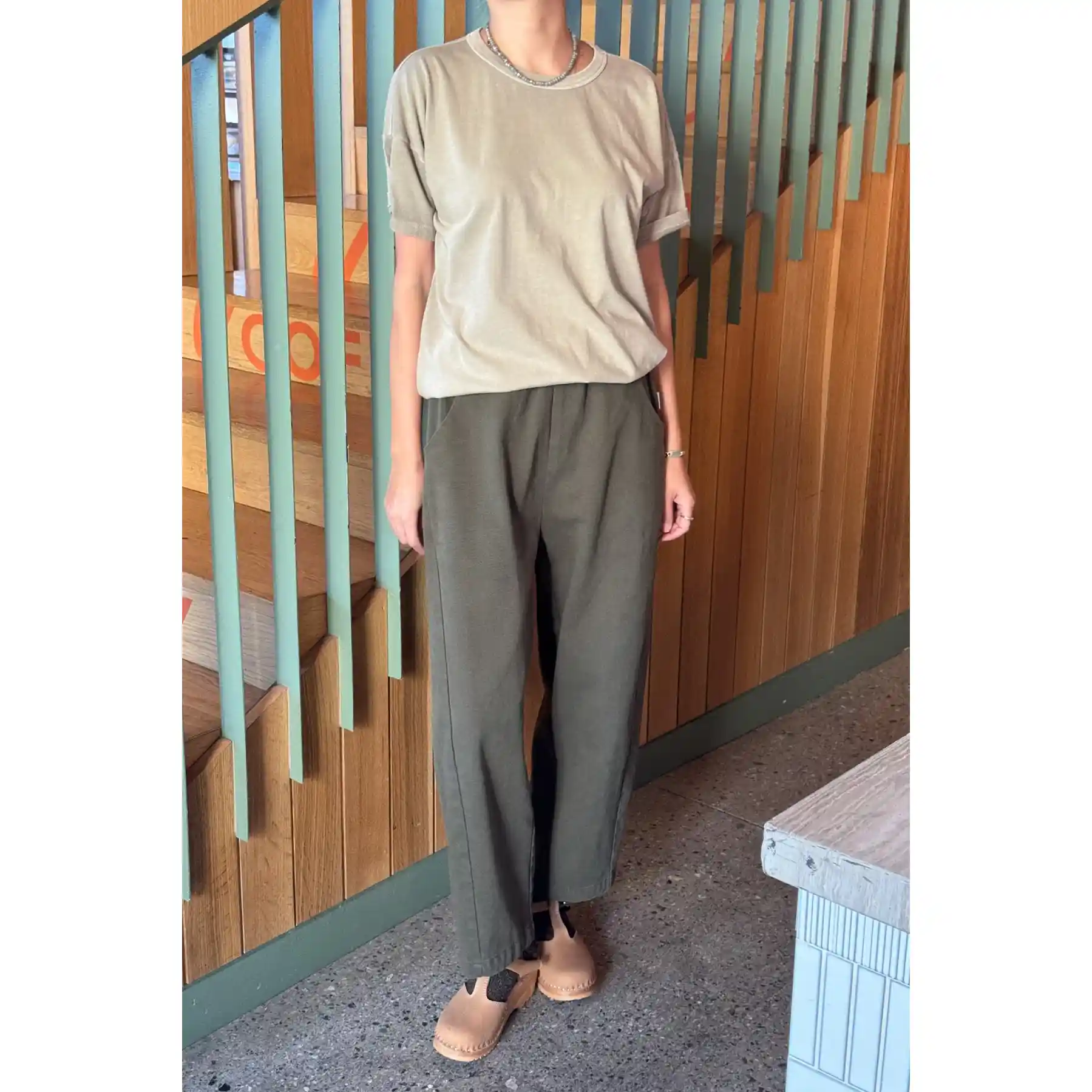 Le Bon Shoppe Womens Her Tee, sage - Image 3