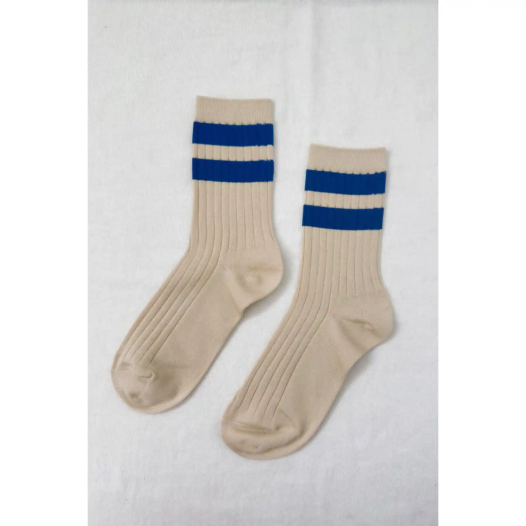 Le Bon Shoppe Her Varsity Socks, azure - Image 3