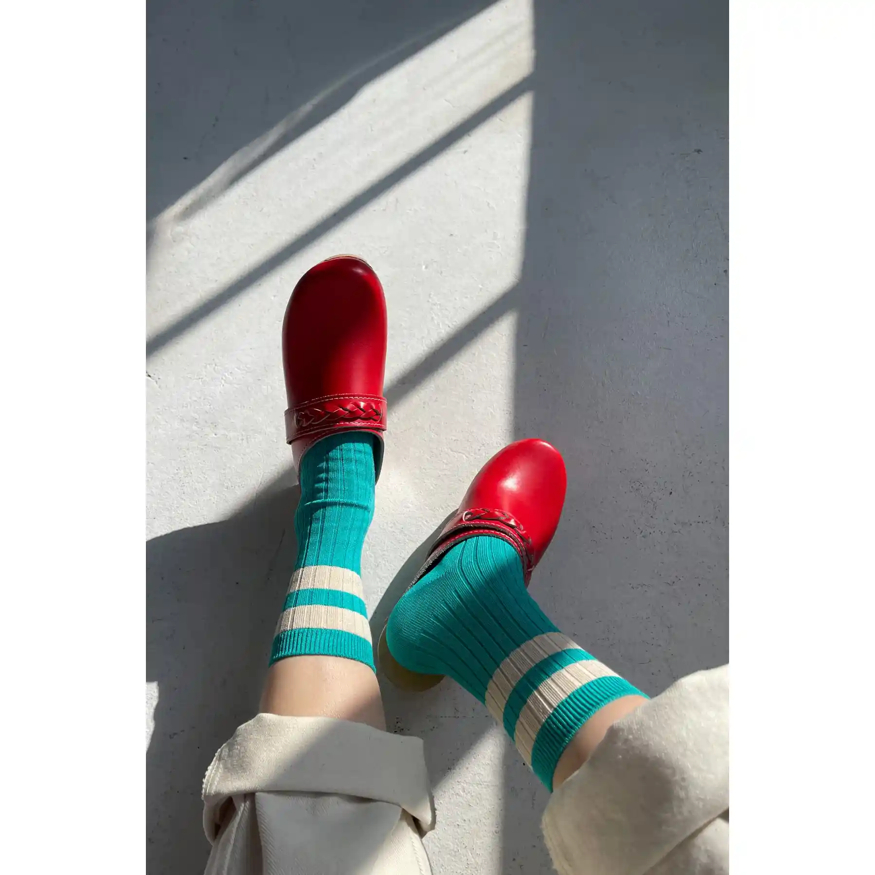 Le Bon Shoppe Her Varsity Socks, jade