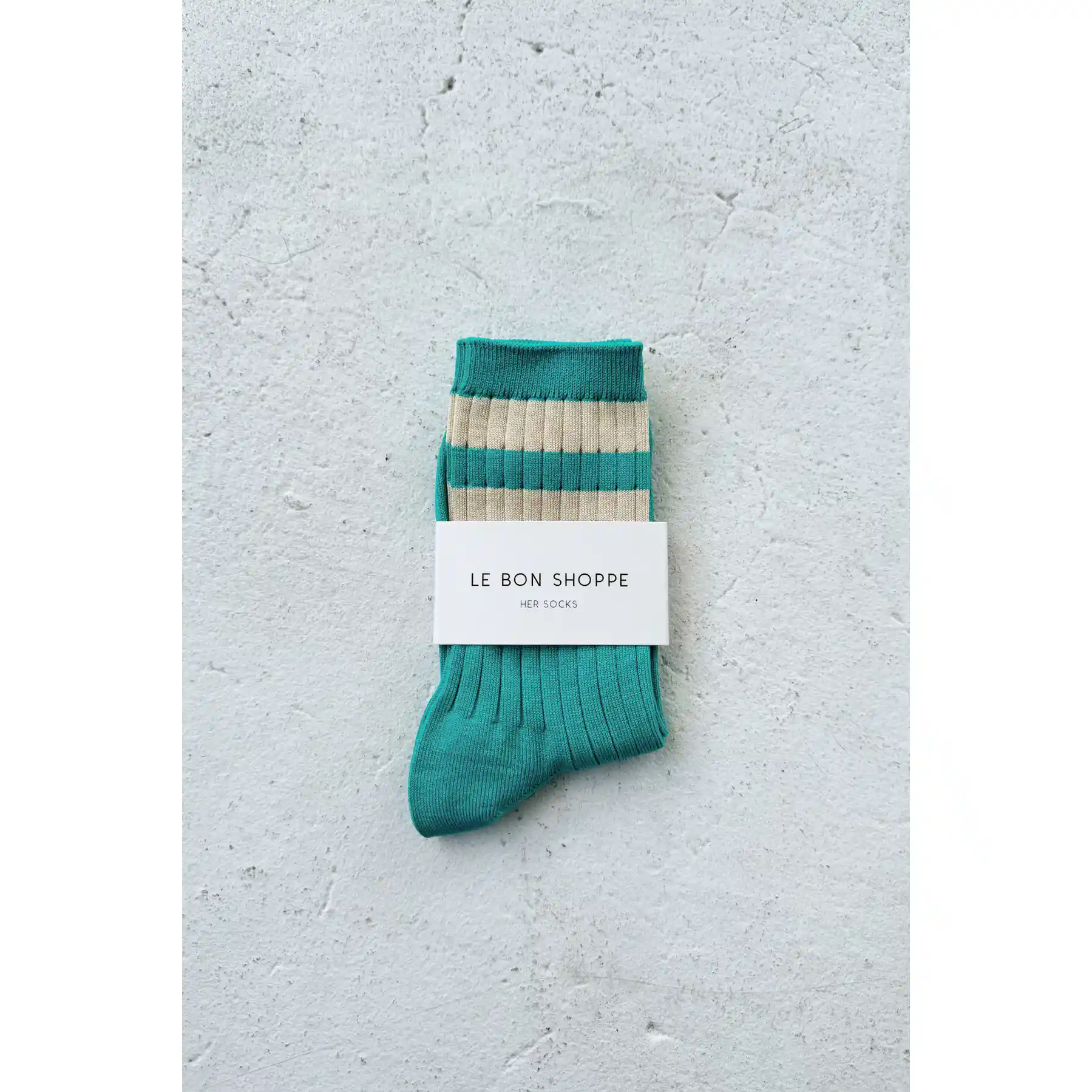 Le Bon Shoppe Her Varsity Socks, jade - Image 4