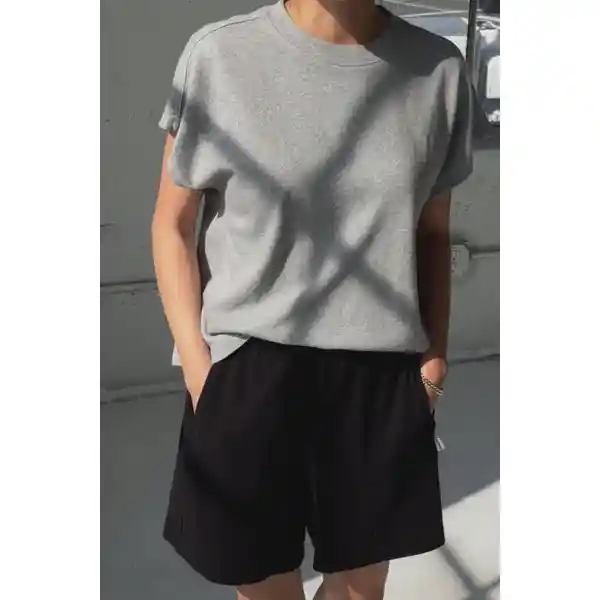 Le Bon Shoppe Womens Jeanne Tee, heather grey - Image 7