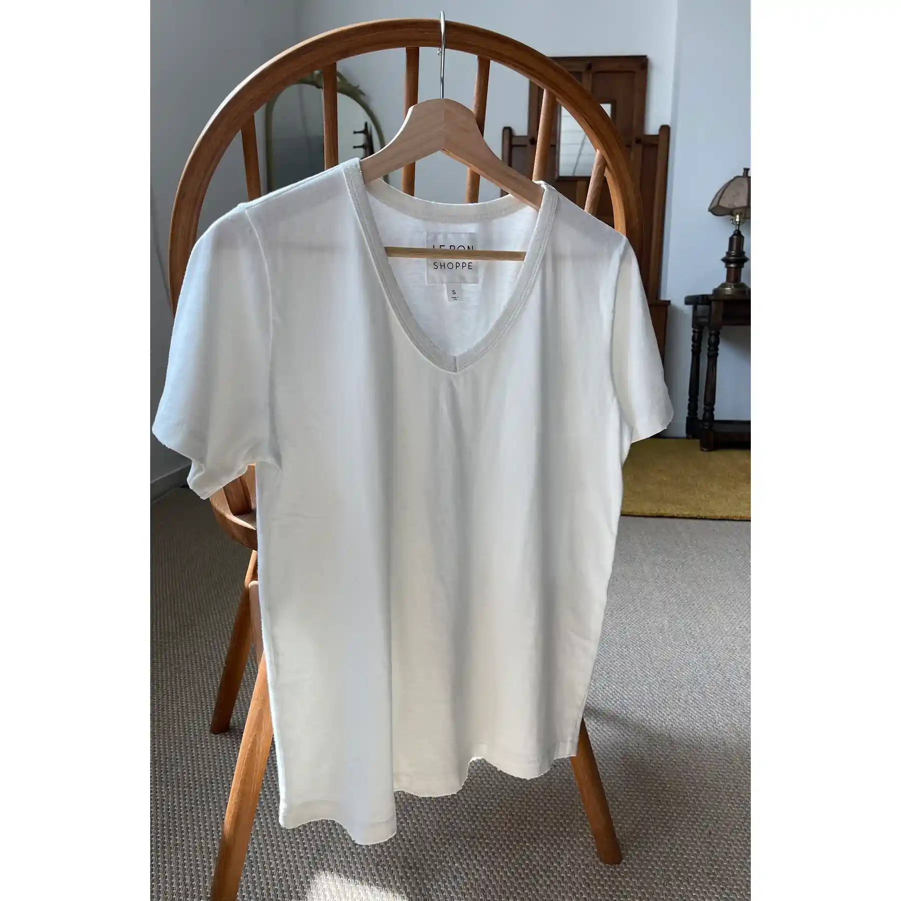 Le Bon Shoppe Womens La Vie Tee, vintage white - Image 3