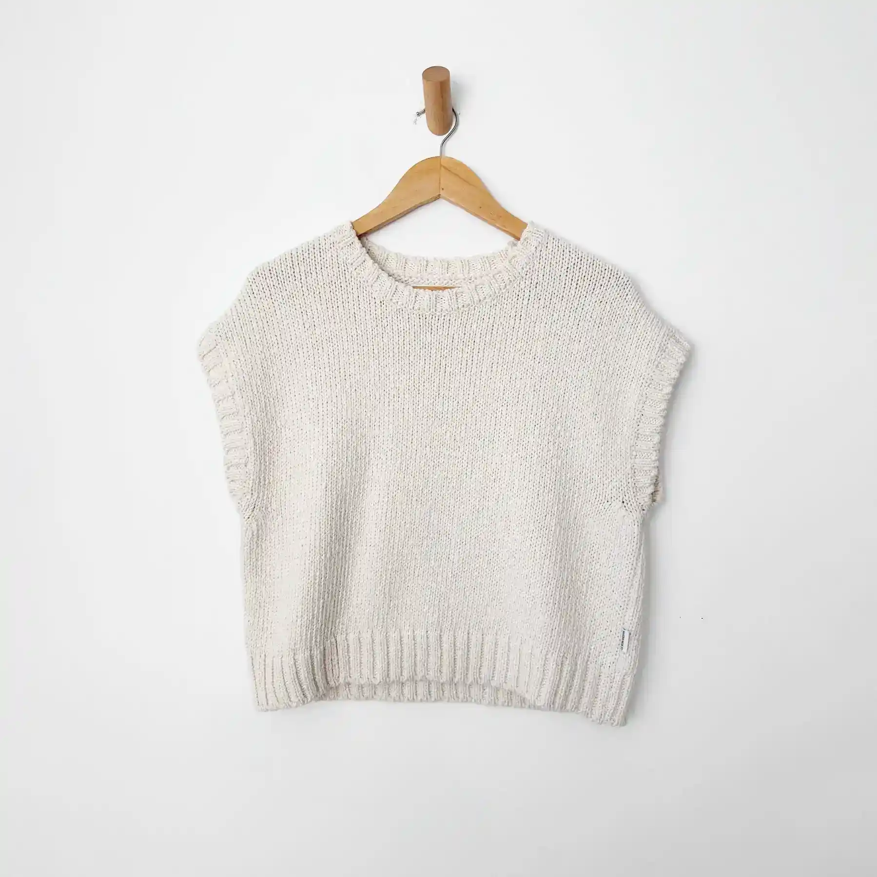 Le Bon Shoppe Womens Pierre Cotton Sweater Top, naturel