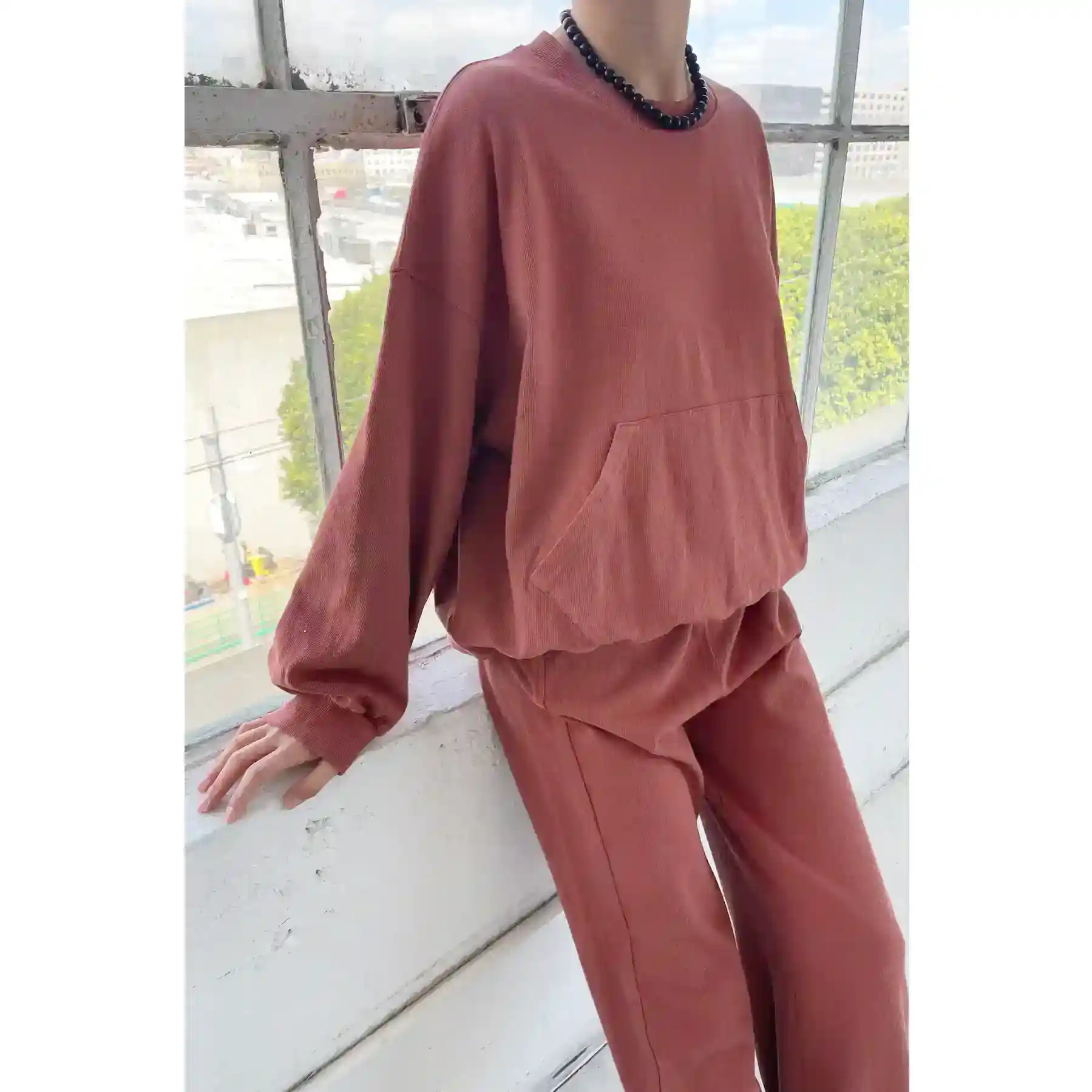 Le Bon Shoppe Womens Poche Top, brick
