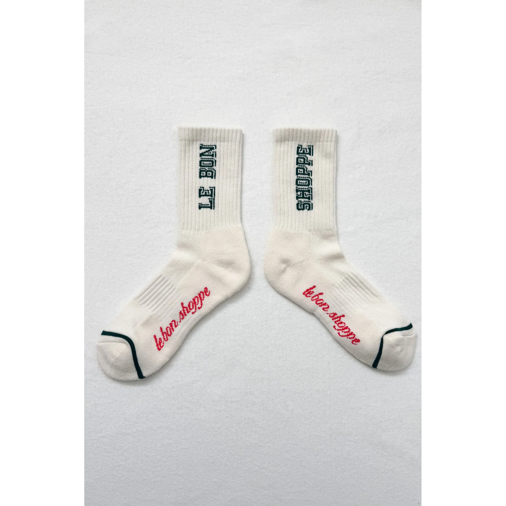 Le Bon Shoppe Preppy Socks, canvas / green - Image 2