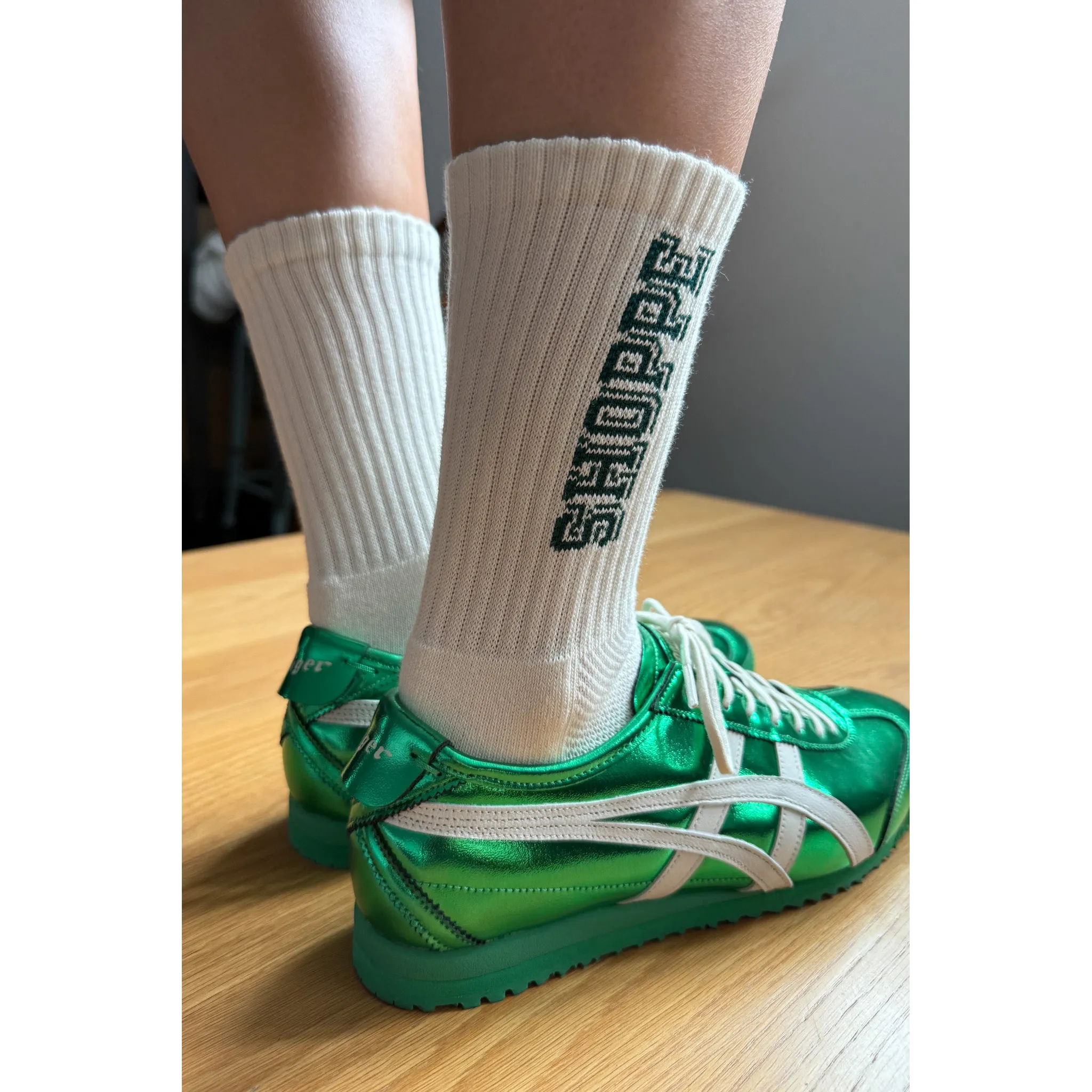 Le Bon Shoppe Preppy Socks, canvas / green - Image 4