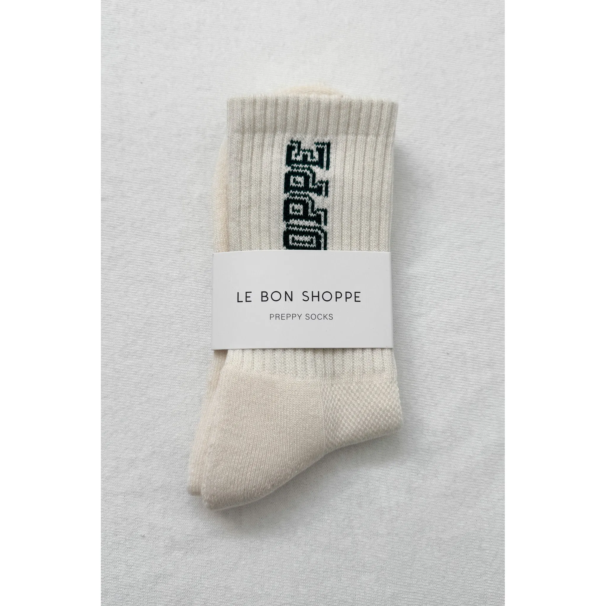 Le Bon Shoppe Preppy Socks, canvas / green - Image 5
