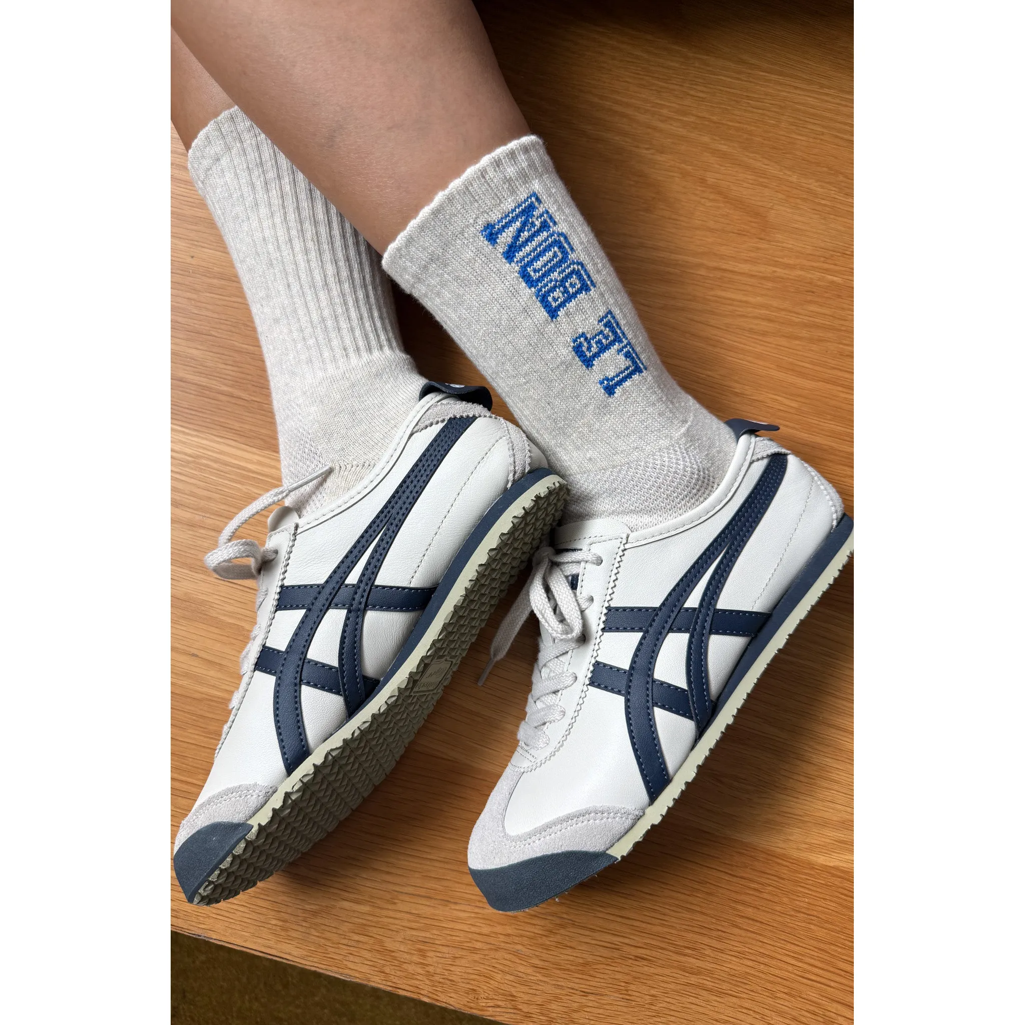 Le Bon Shoppe Preppy Socks, ice / blue - Image 6