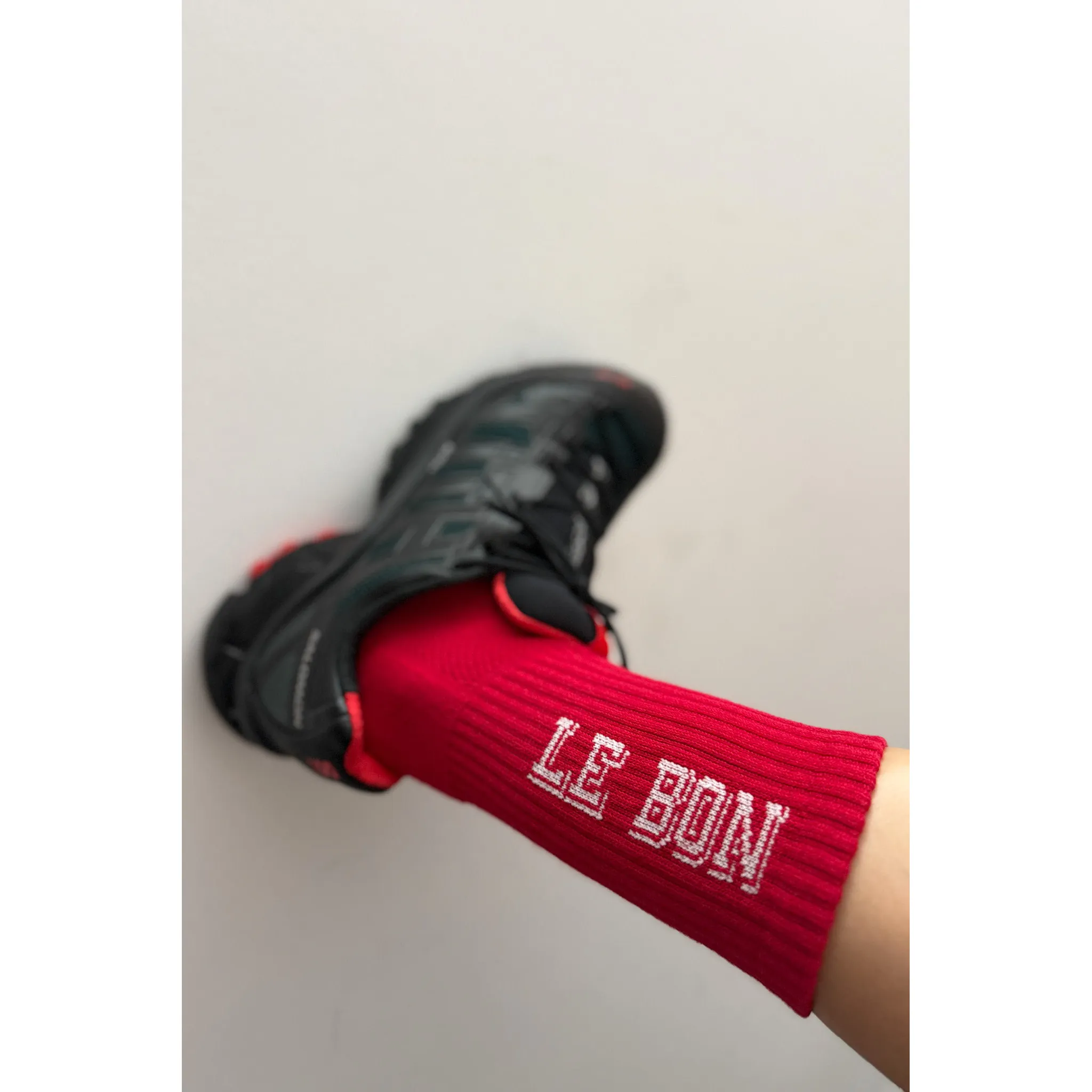Le Bon Shoppe Preppy Socks, red / cream - Image 4