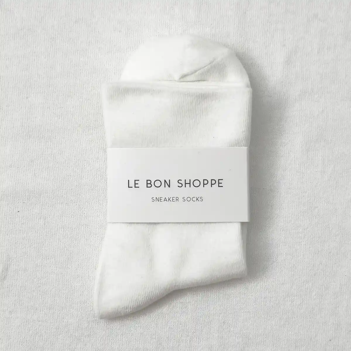 Le Bon Shoppe Womens Sneaker Socks, classic white - Image 3