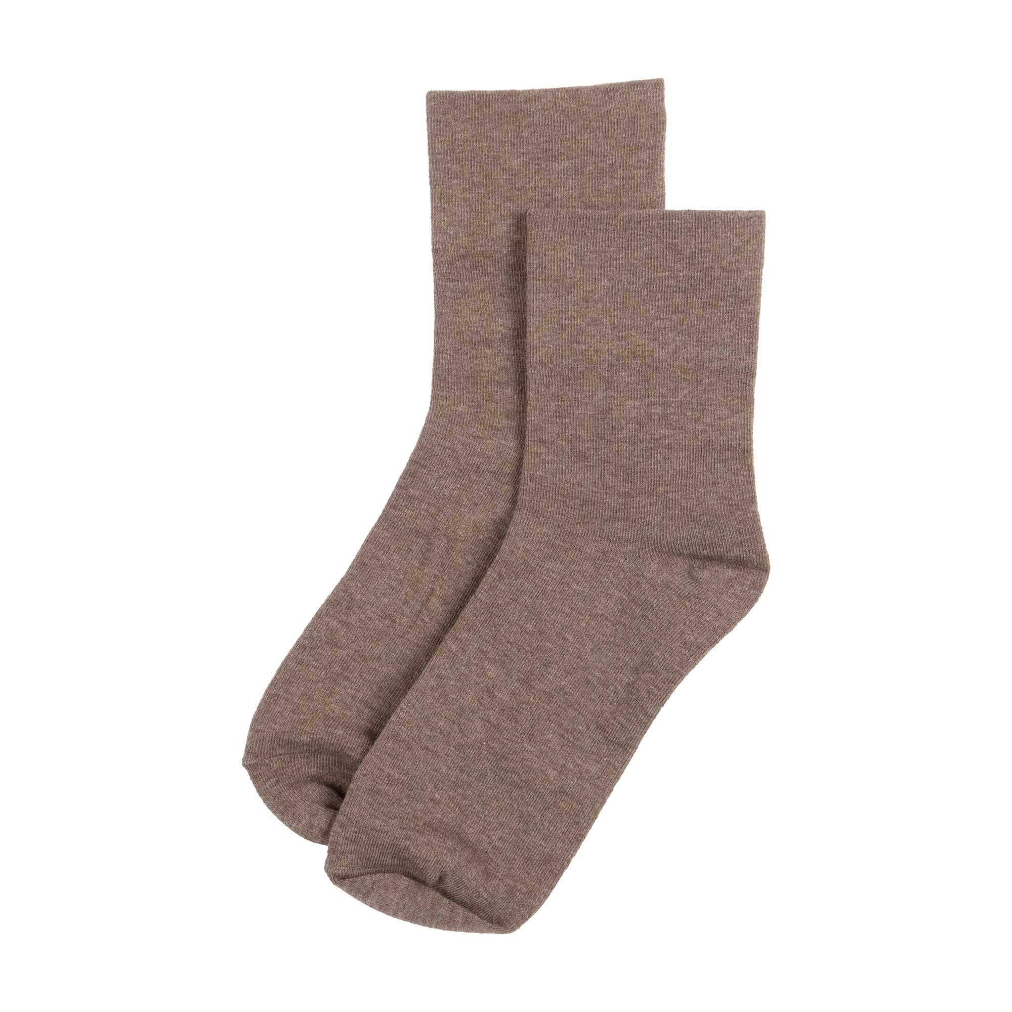 Le Bon Shoppe Sneaker Socks, Heather Cocoa