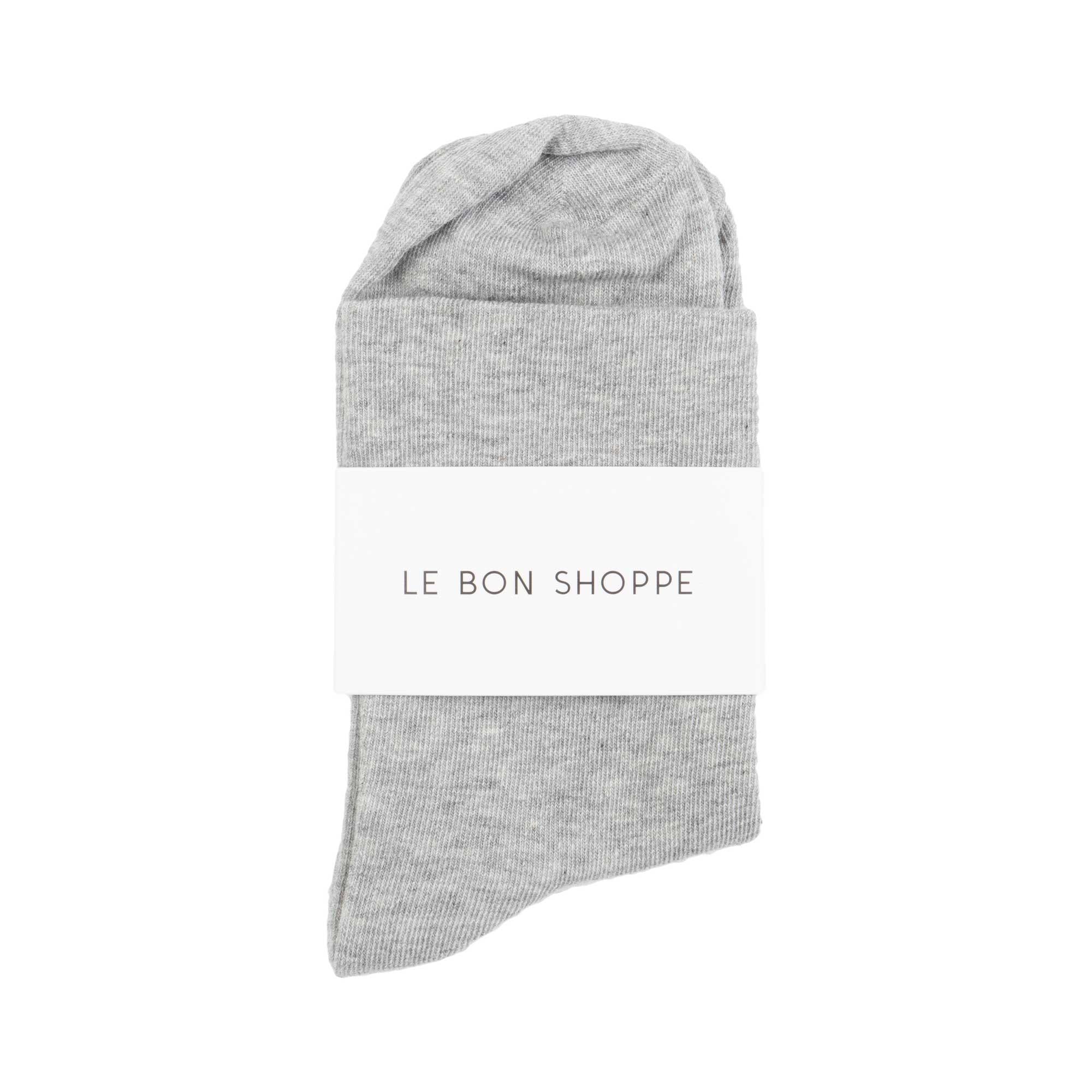 Le Bon Shoppe Sneaker Socks, Heather Grey - Image 2