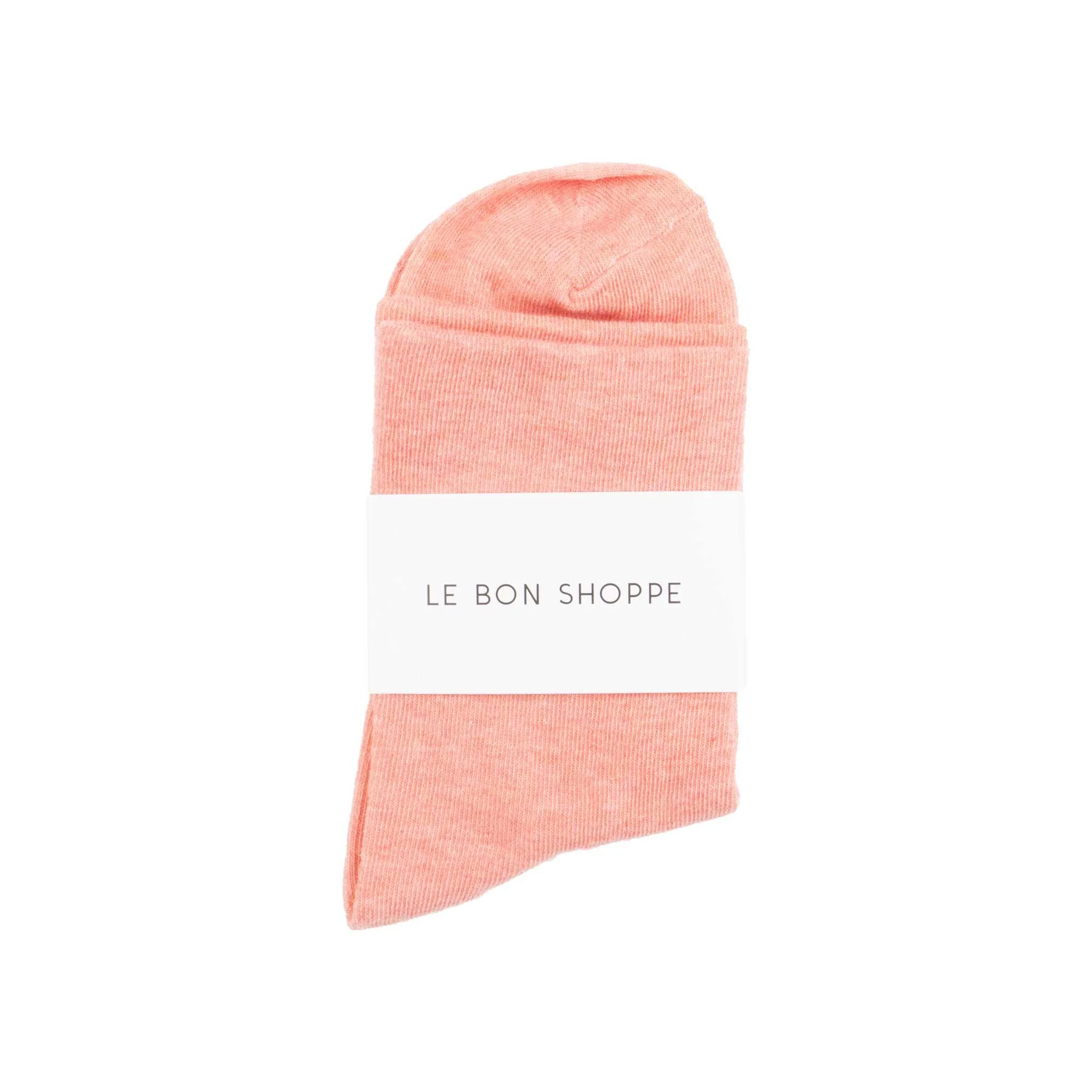 Le Bon Shoppe Sneaker Socks, Peach - Image 2
