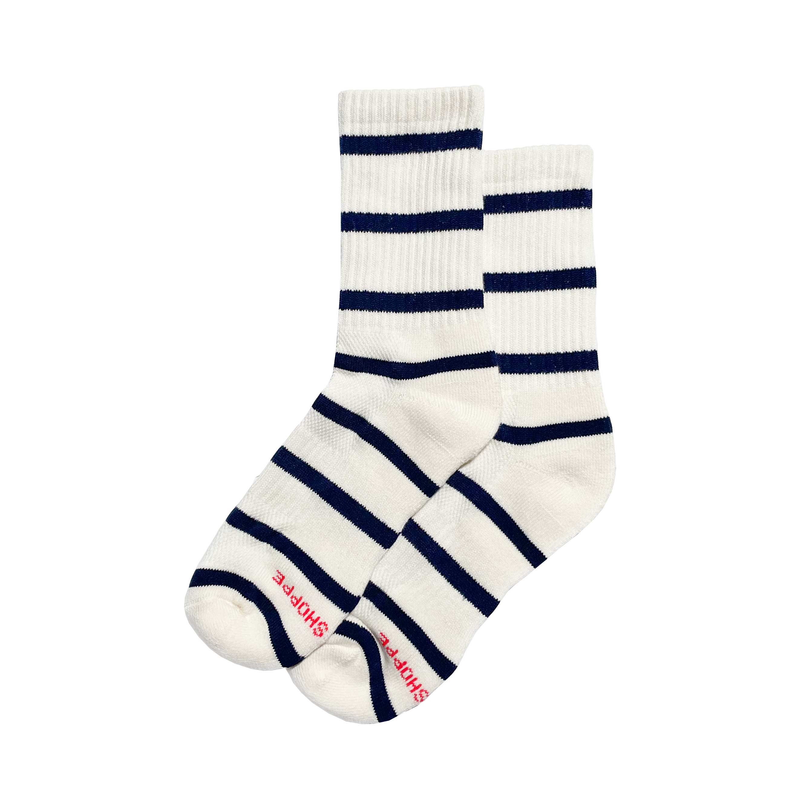 Le Bon Shoppe Womens Striped Boyfriend Socks, Sailor Stripe