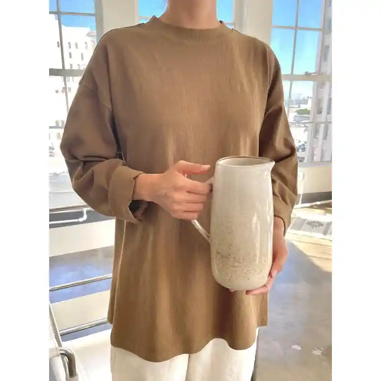 Le Bon Shoppe Womens Sunday Tee, tobacco - Image 3