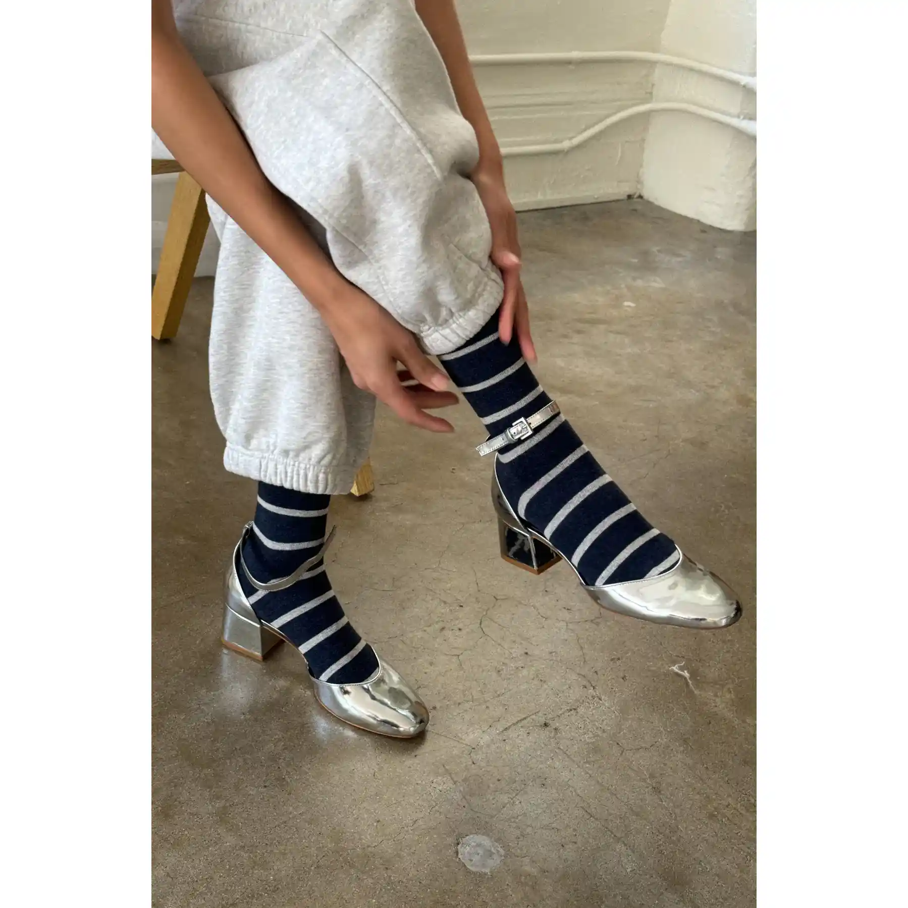 Le Bon Shoppe Womens Wally Socks, marine