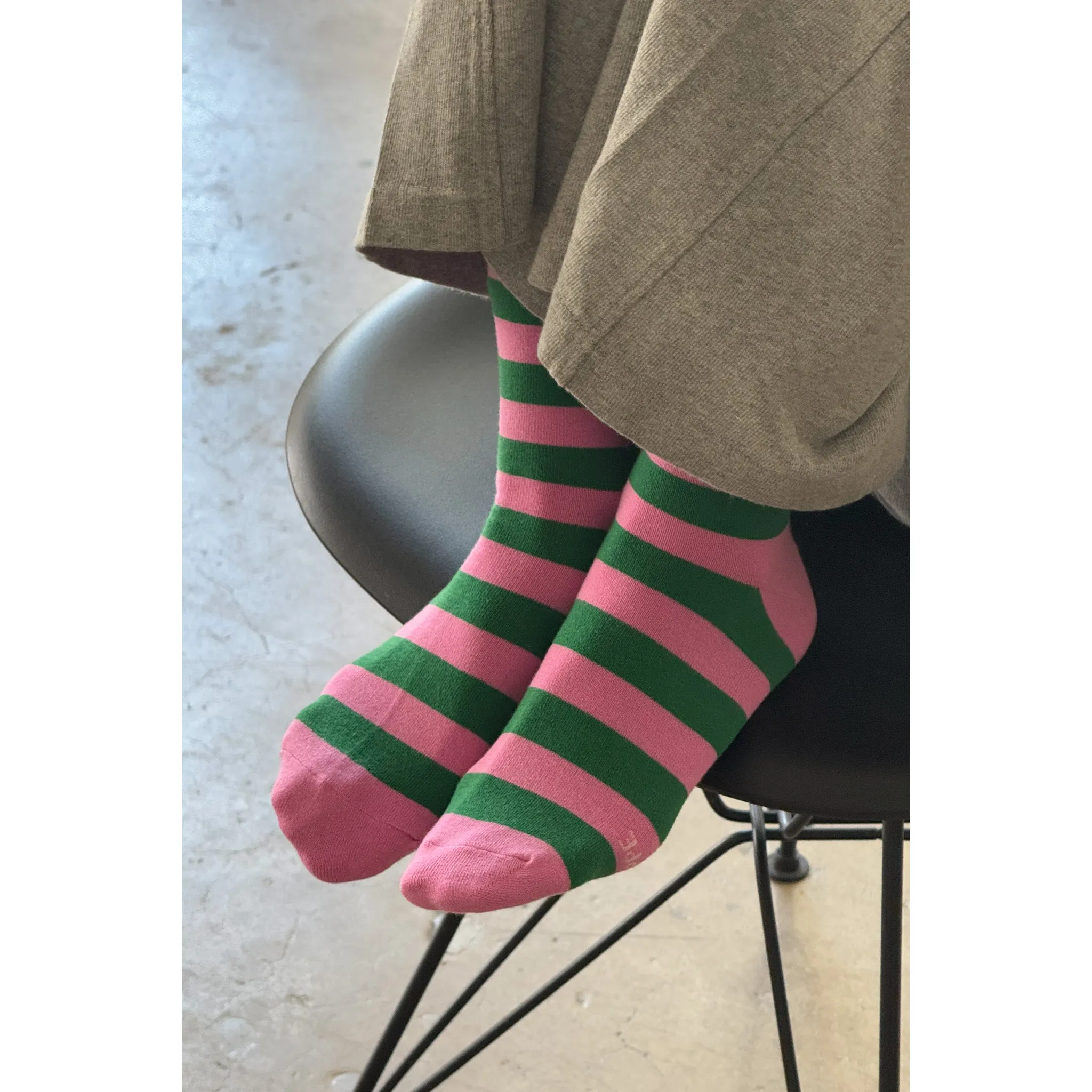 Le Bon Shoppe Wally Socks, wide / pink stripe