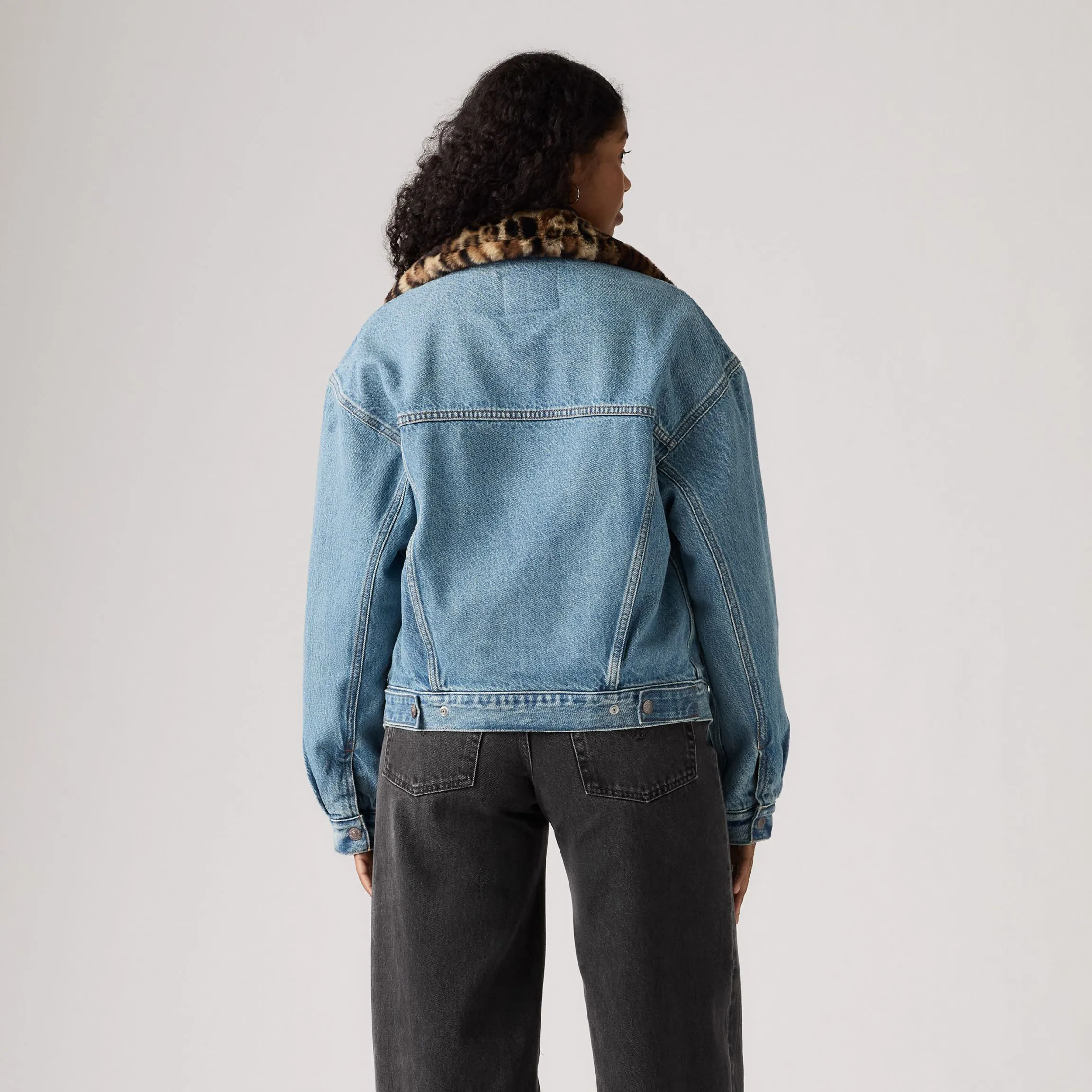 Levi's Womens 90S Fur Trucker, dolly day - Image 3