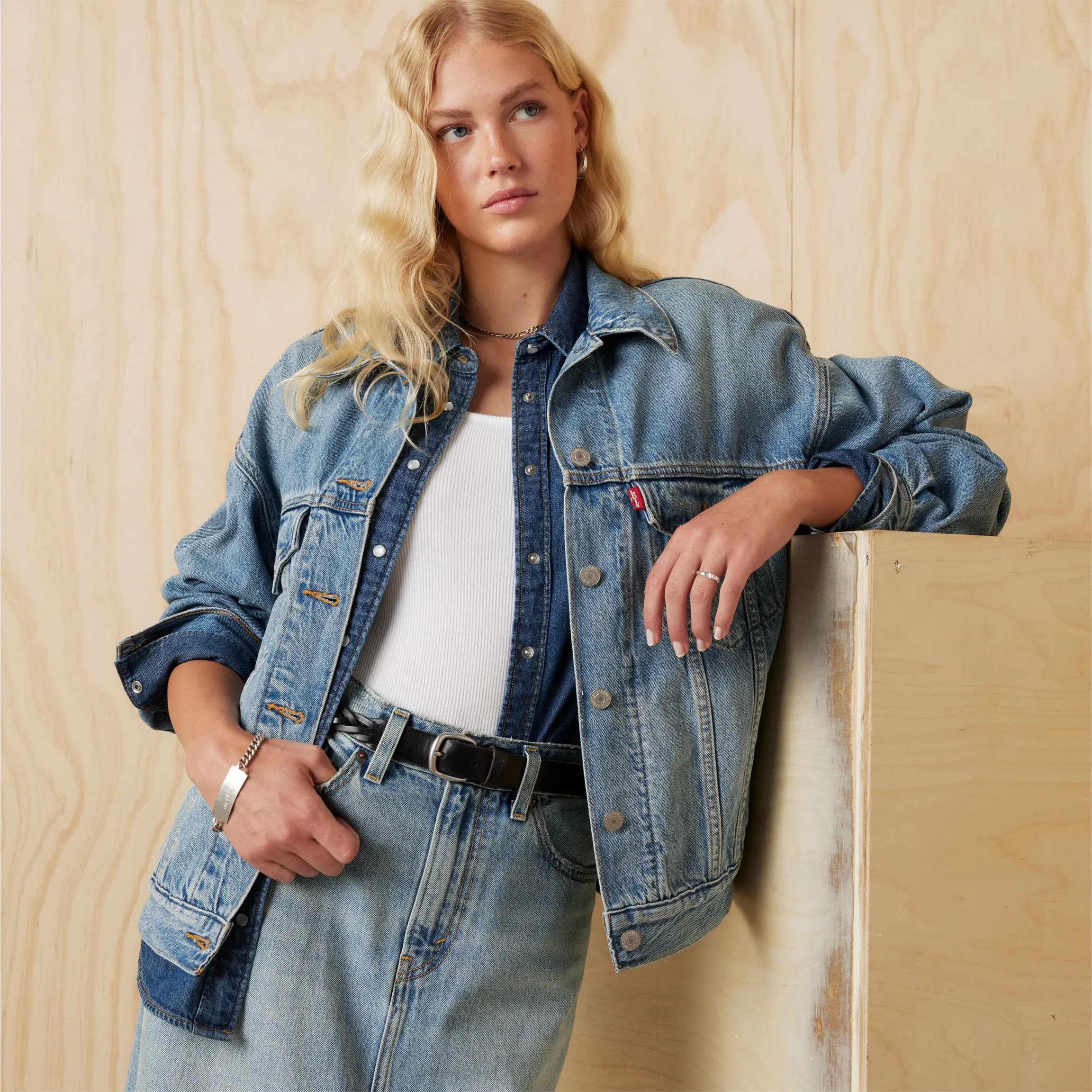 Levi's Womens 90S Trucker Jacket, soft as butter mid - Image 3