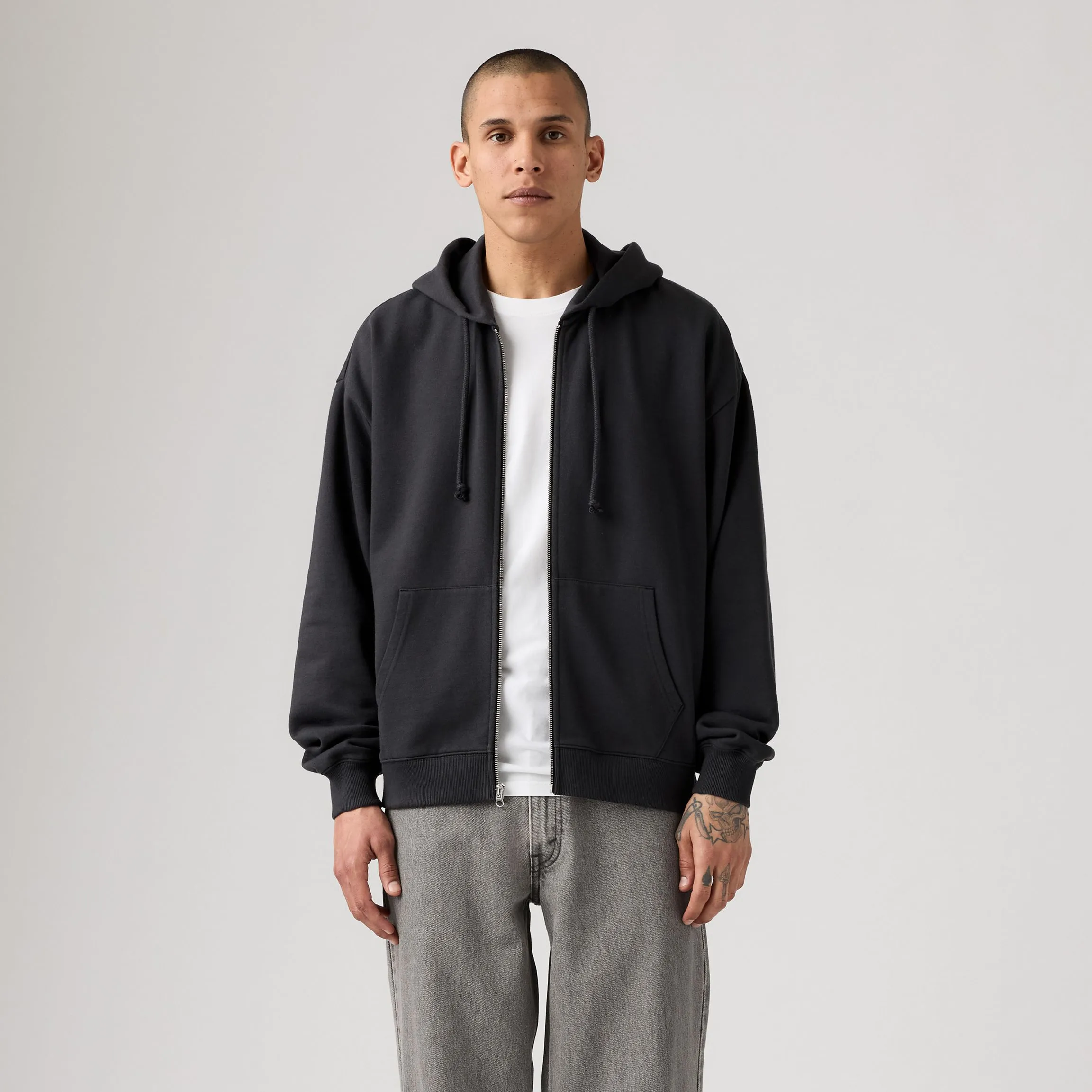 Levi's Boxy Full Zip Hoody, dark phantom