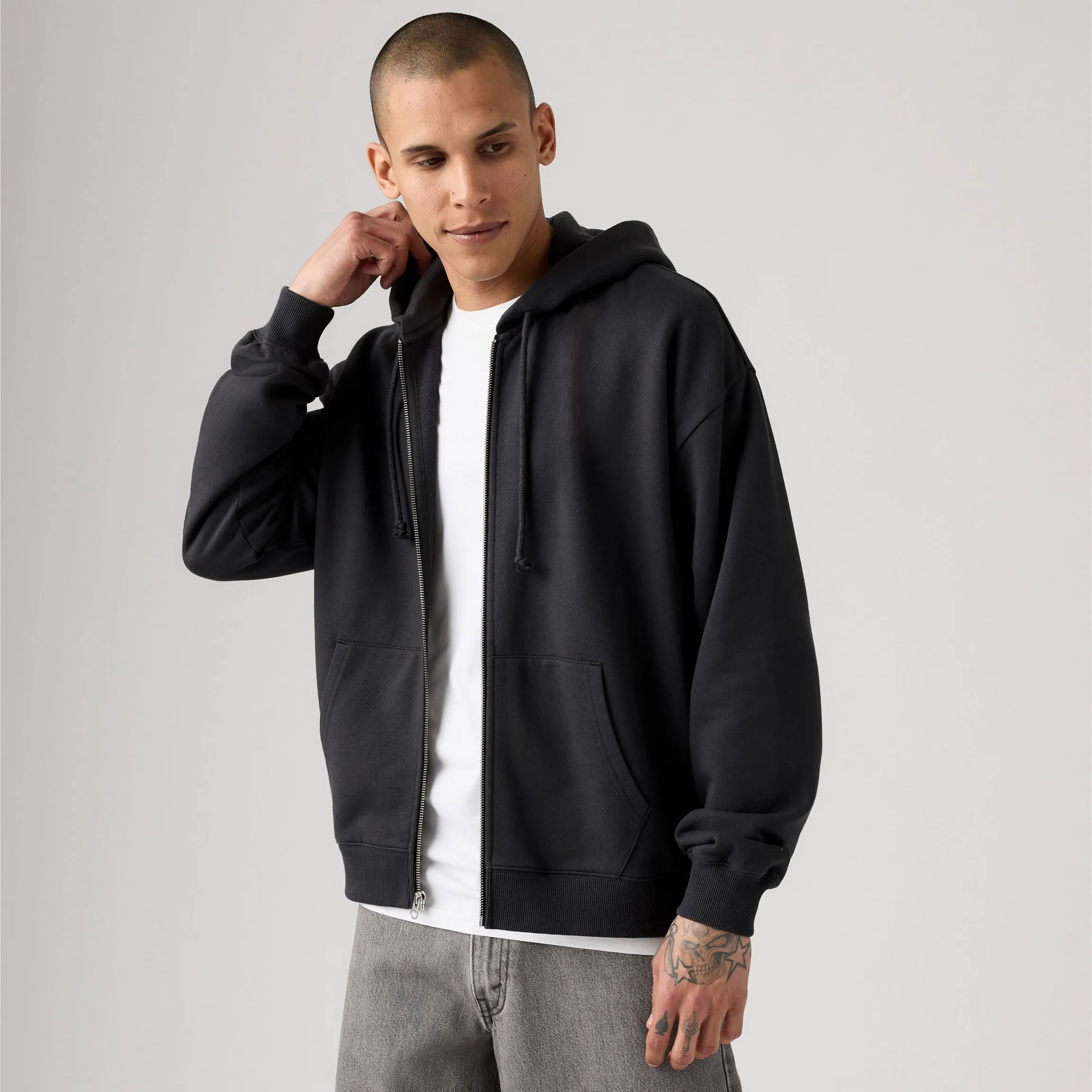 Levi's Boxy Full Zip Hoody, dark phantom - Image 3