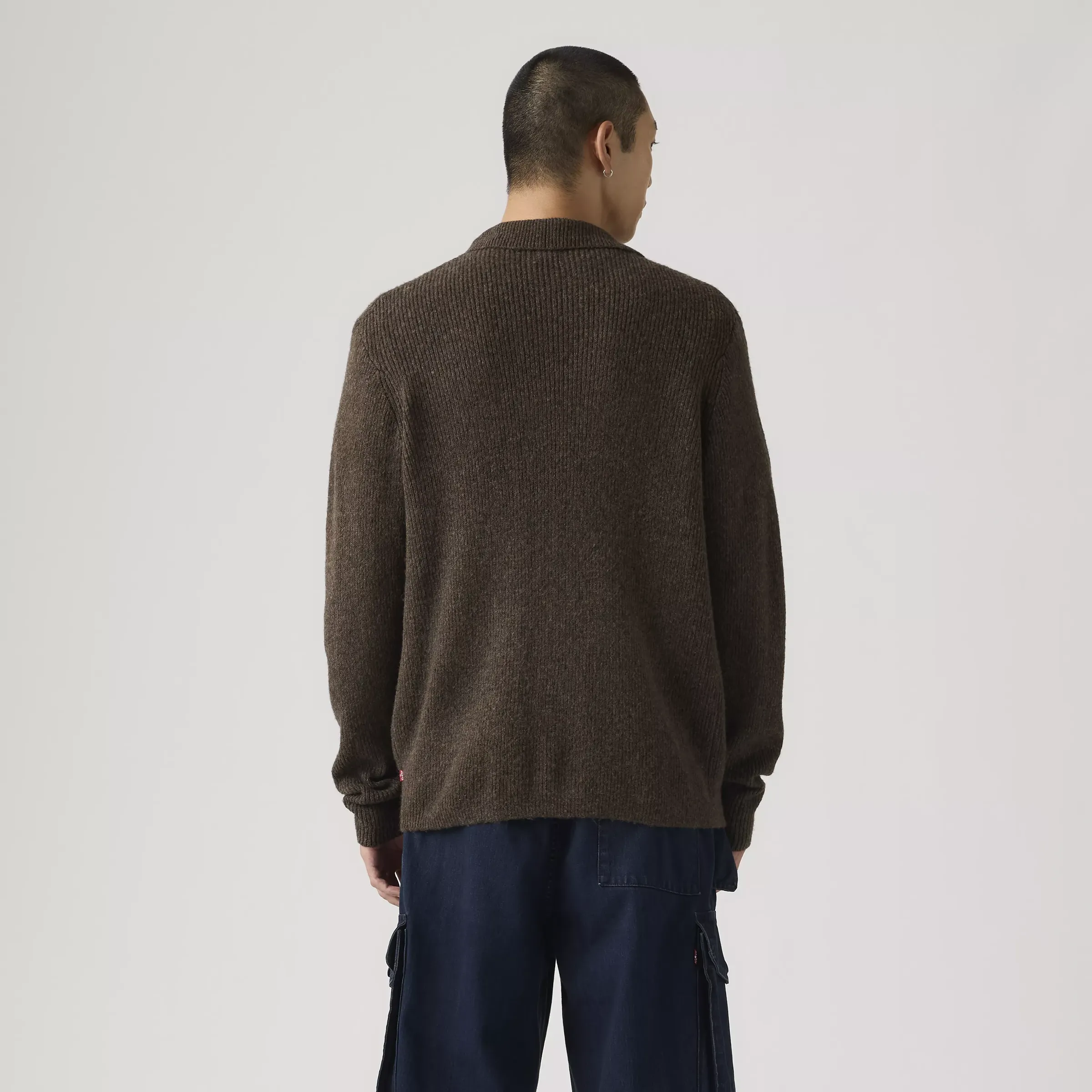 Levi's Catalina Cardigan, chocolate brown heather - Image 3