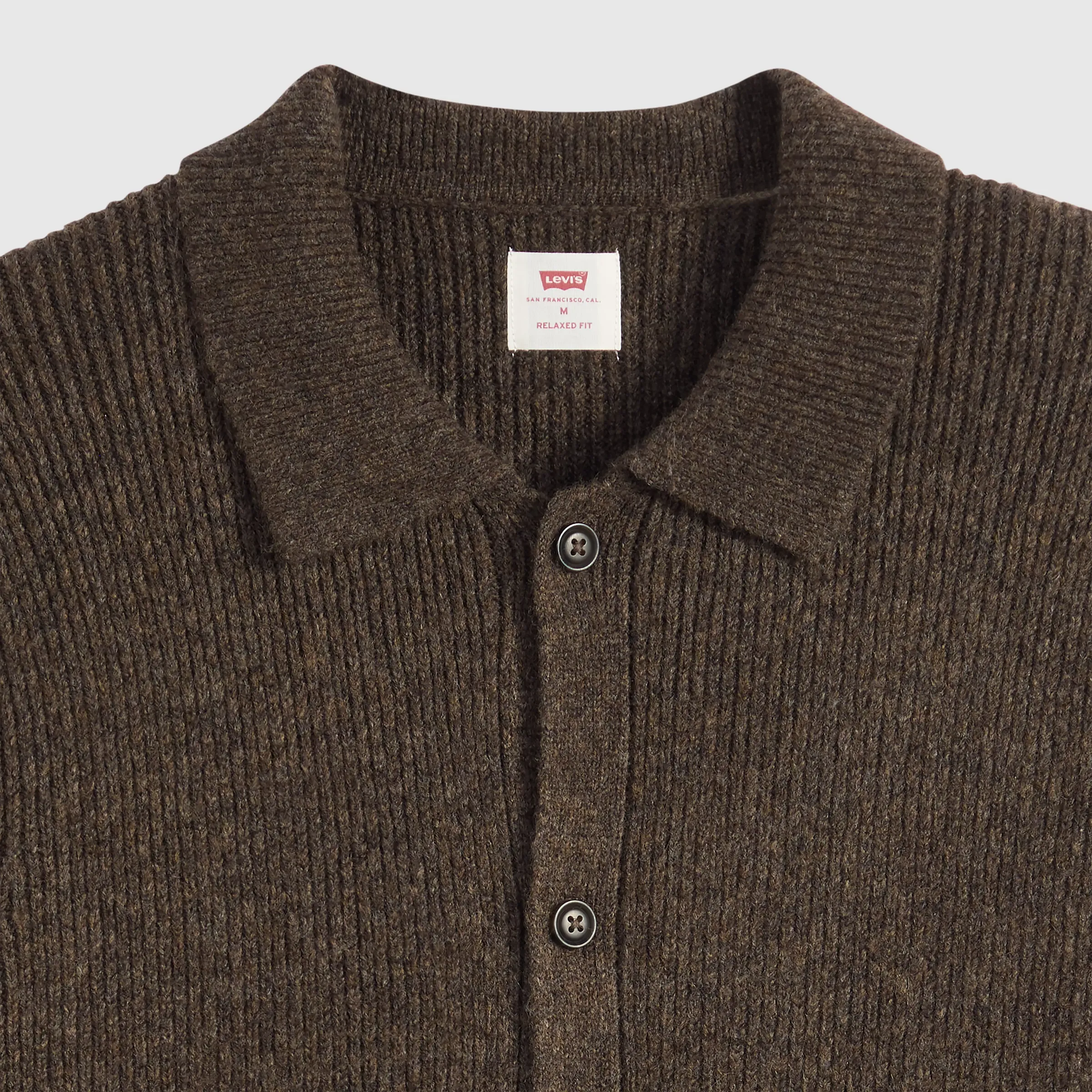 Levi's Catalina Cardigan, chocolate brown heather - Image 4