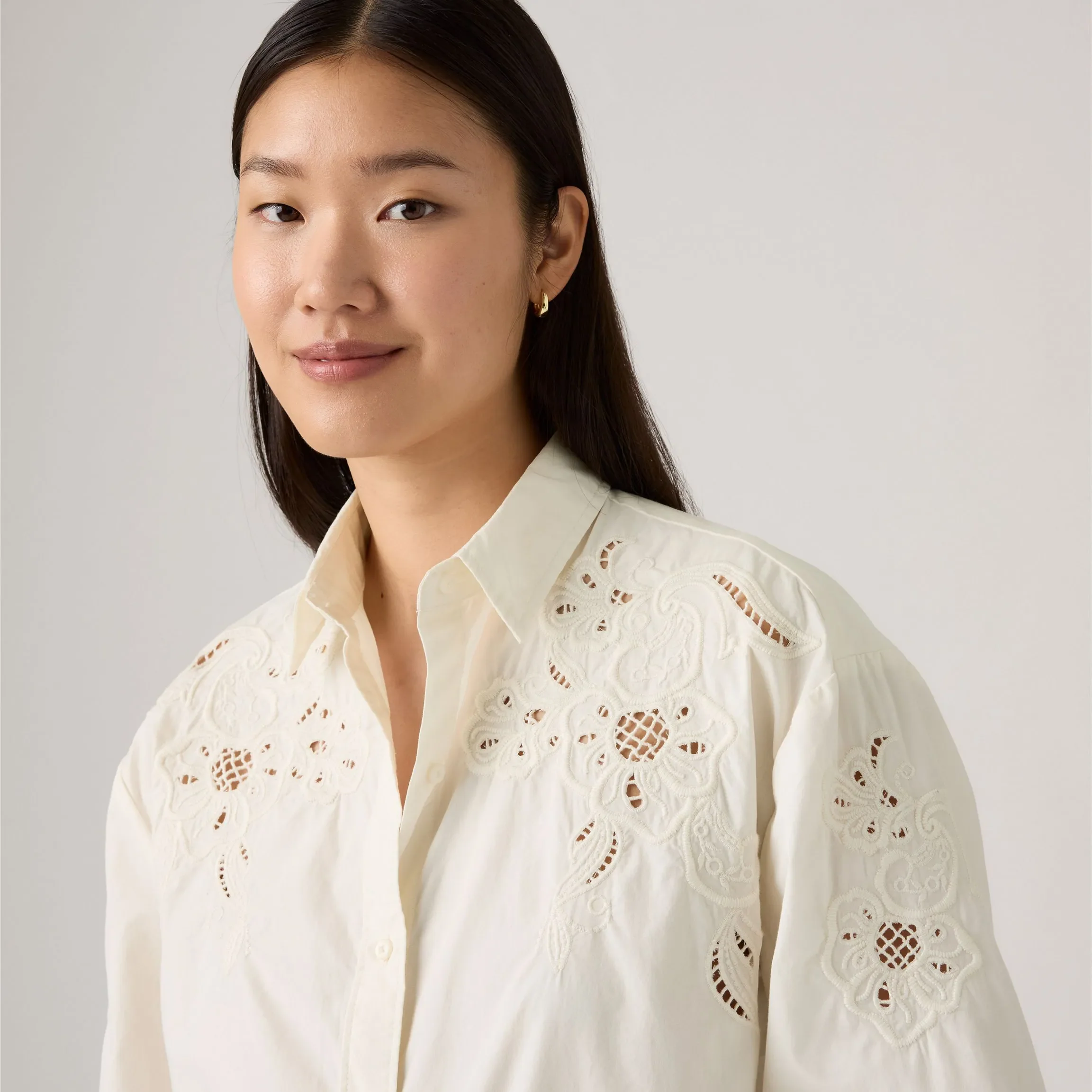 Levi's Womens Janie Holiday Shirt, bright white - Image 2