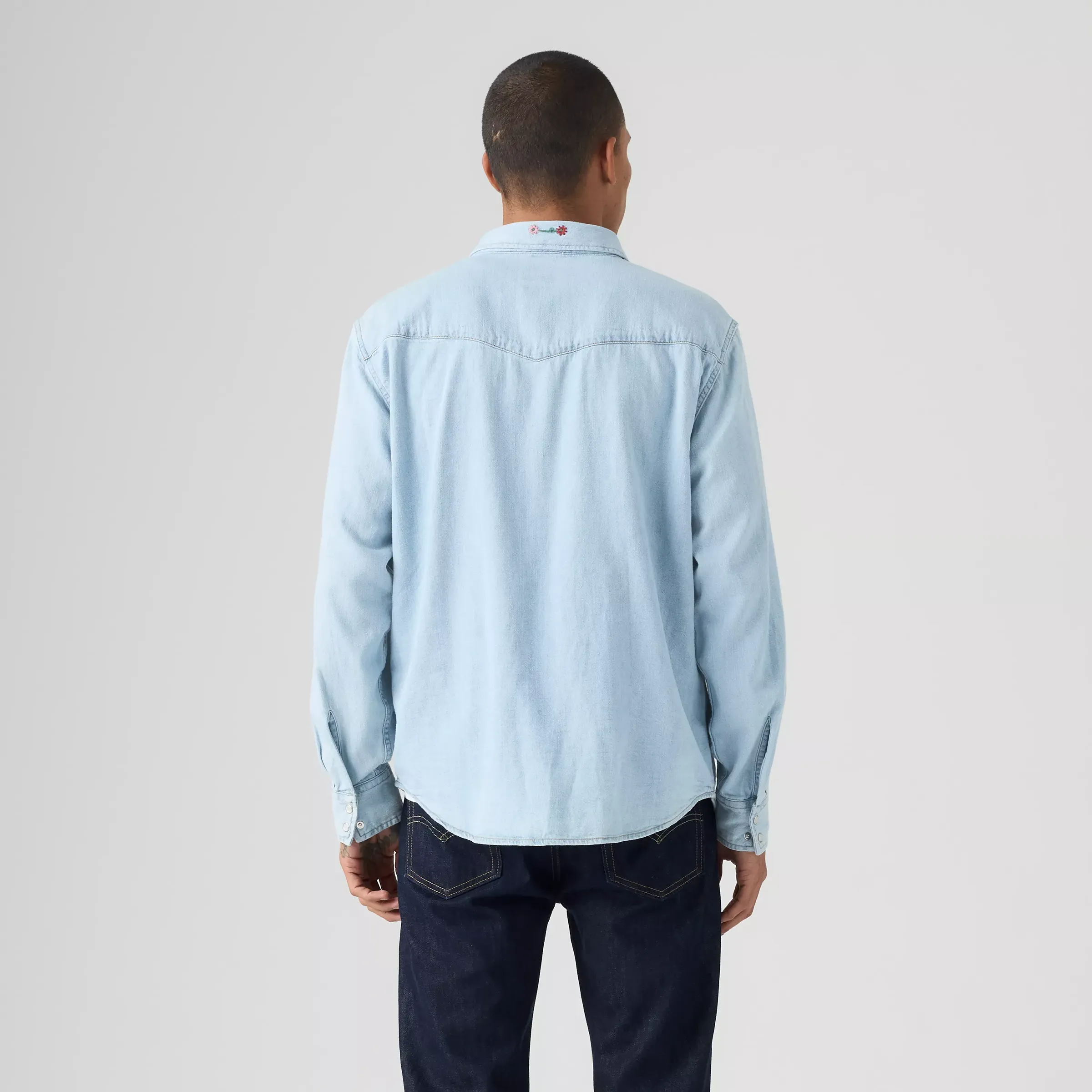 Levi's Relaxed Fit Western Shirt, spring flowers embroidered - Image 3