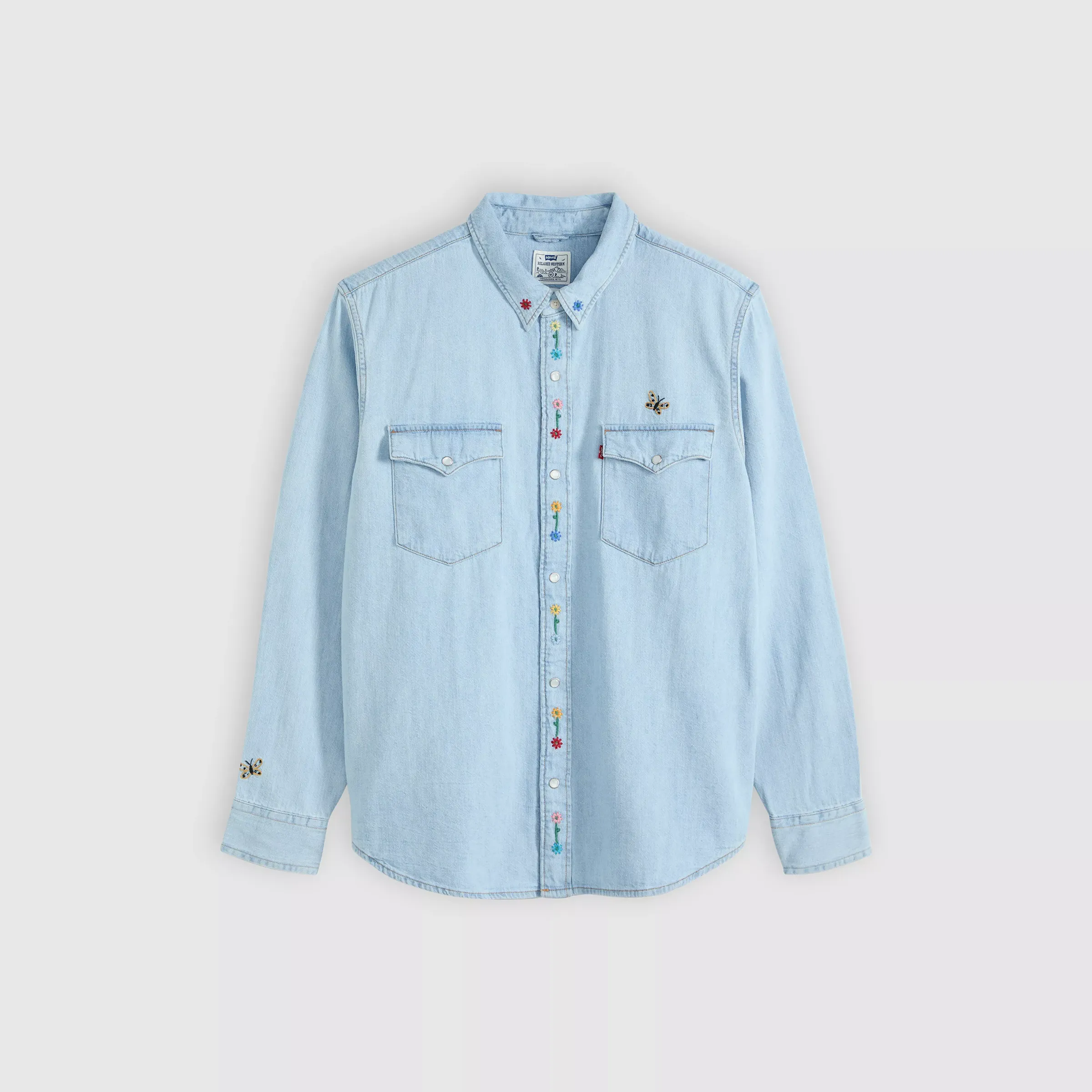 Levi's Relaxed Fit Western Shirt, spring flowers embroidered - Image 4