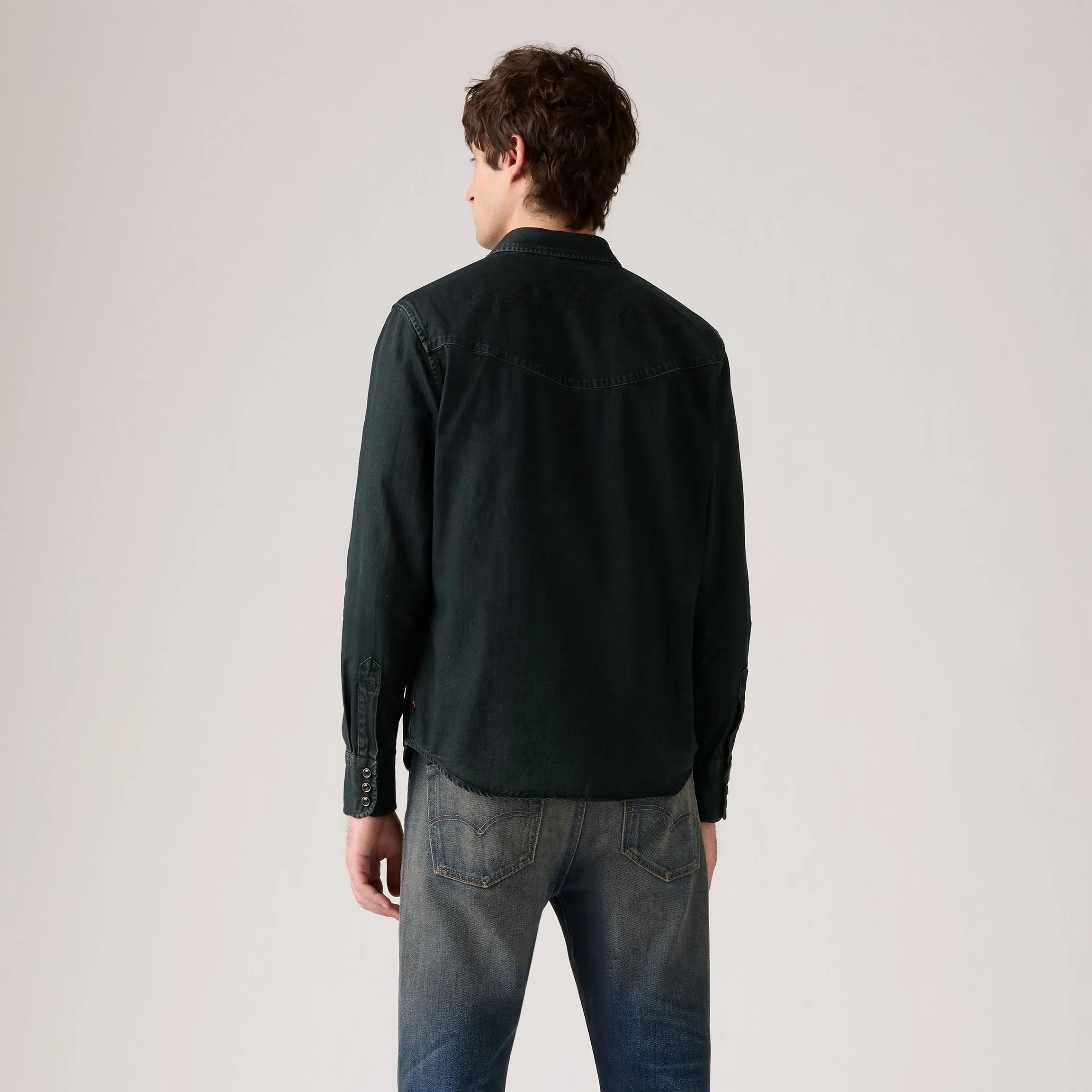 Levi's Smiley Western Shirt, caridad washed black - Image 4