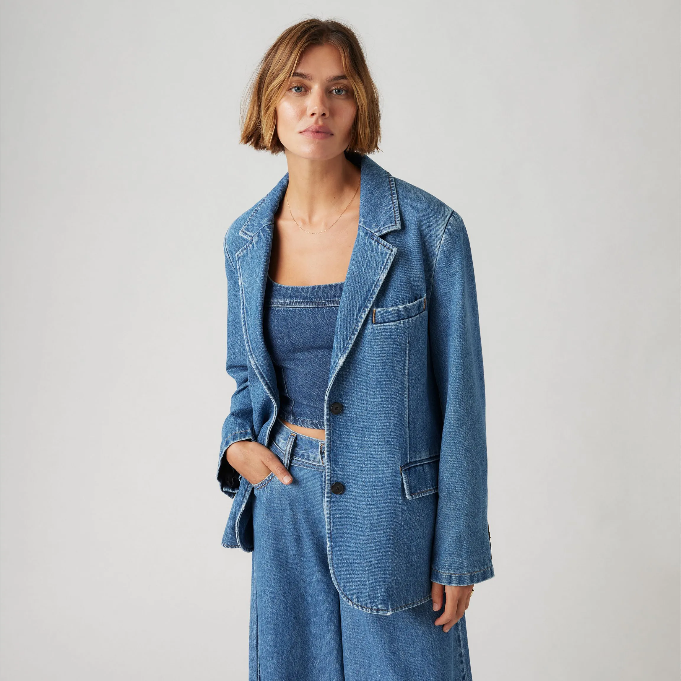 Levi's Womens Stella Relaxed Blazer, foolish love blaze