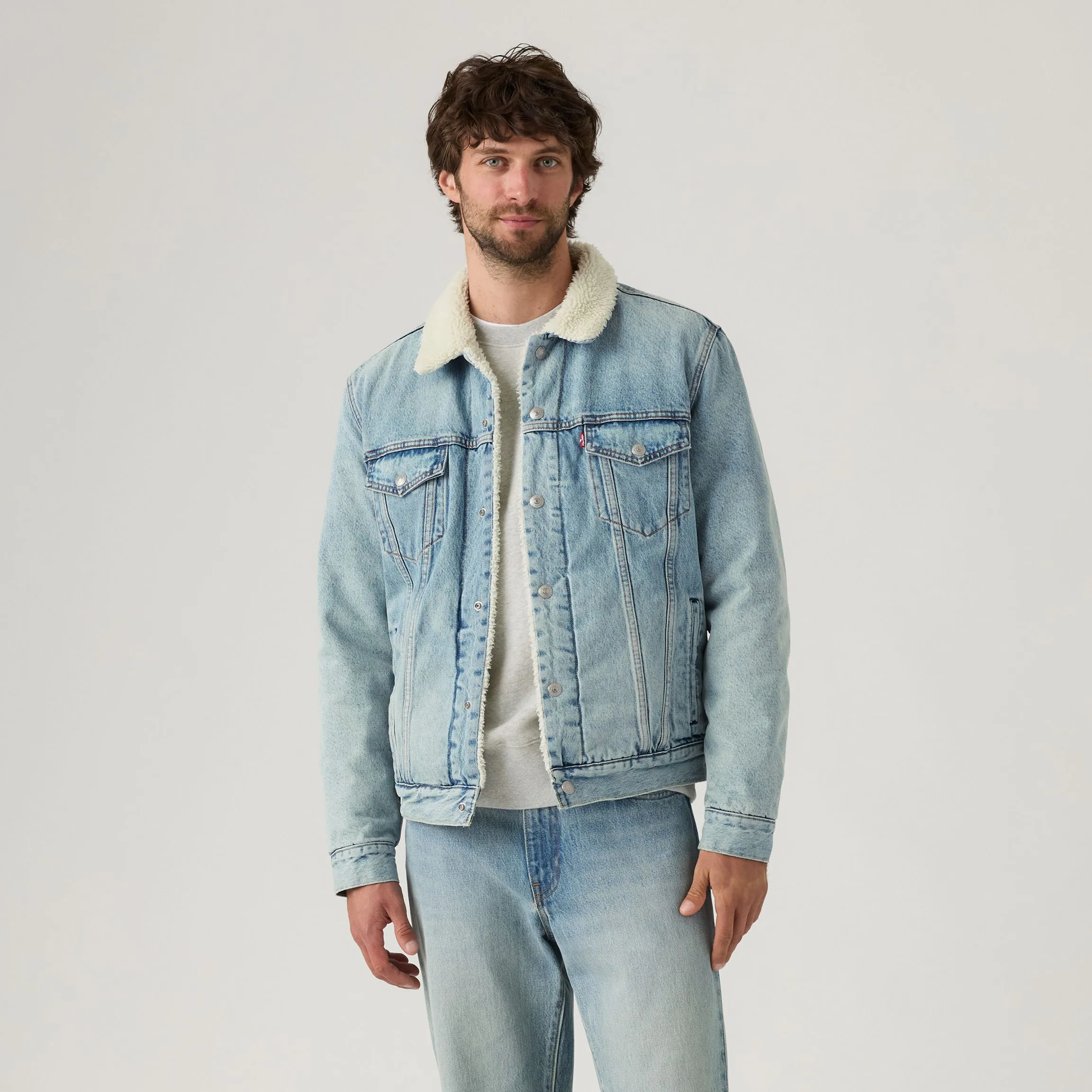 Levi's Type 3 Sherpa Trucker, kentucky blue sherpa