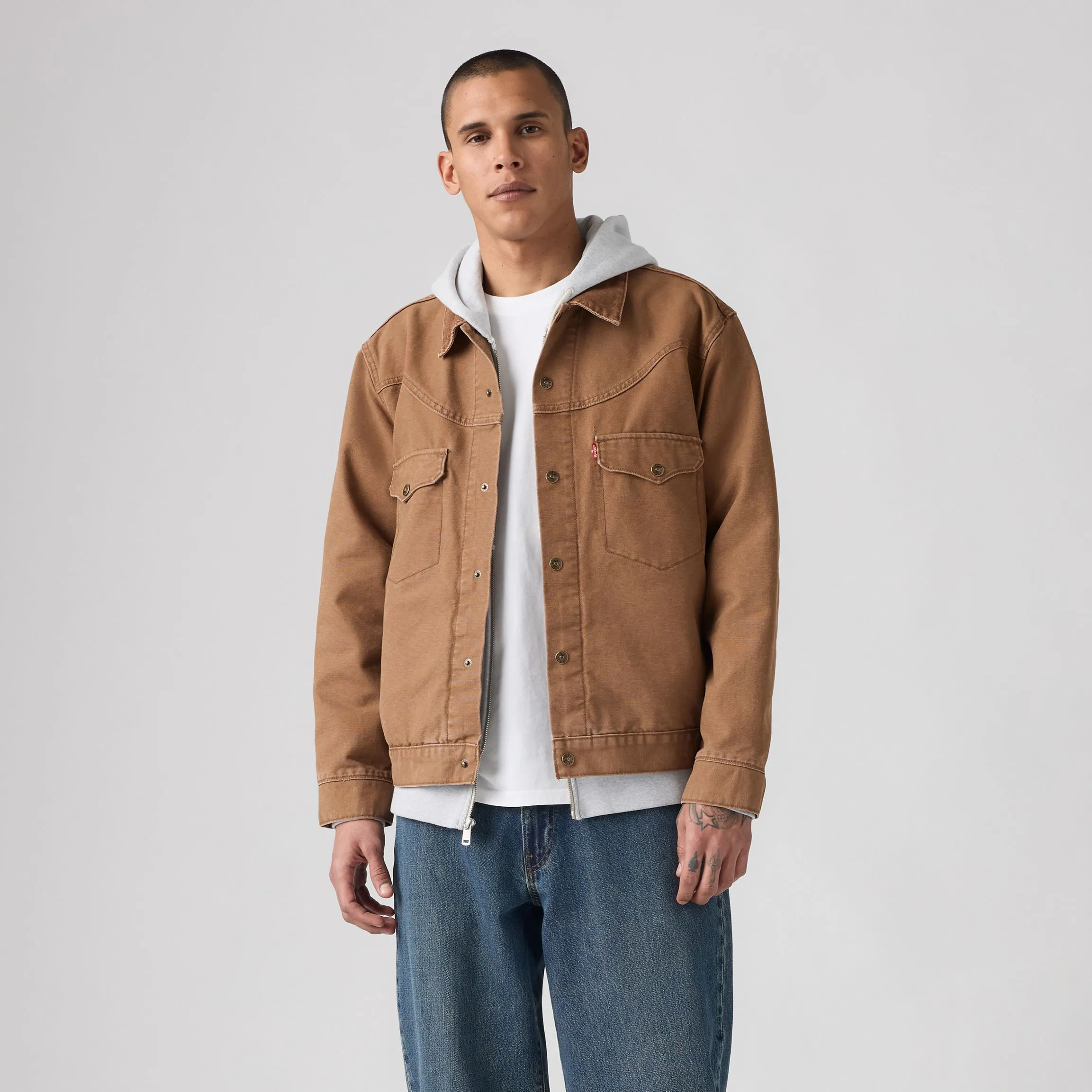 Levi's Western Shorthorn Trucker, bison - Image 4