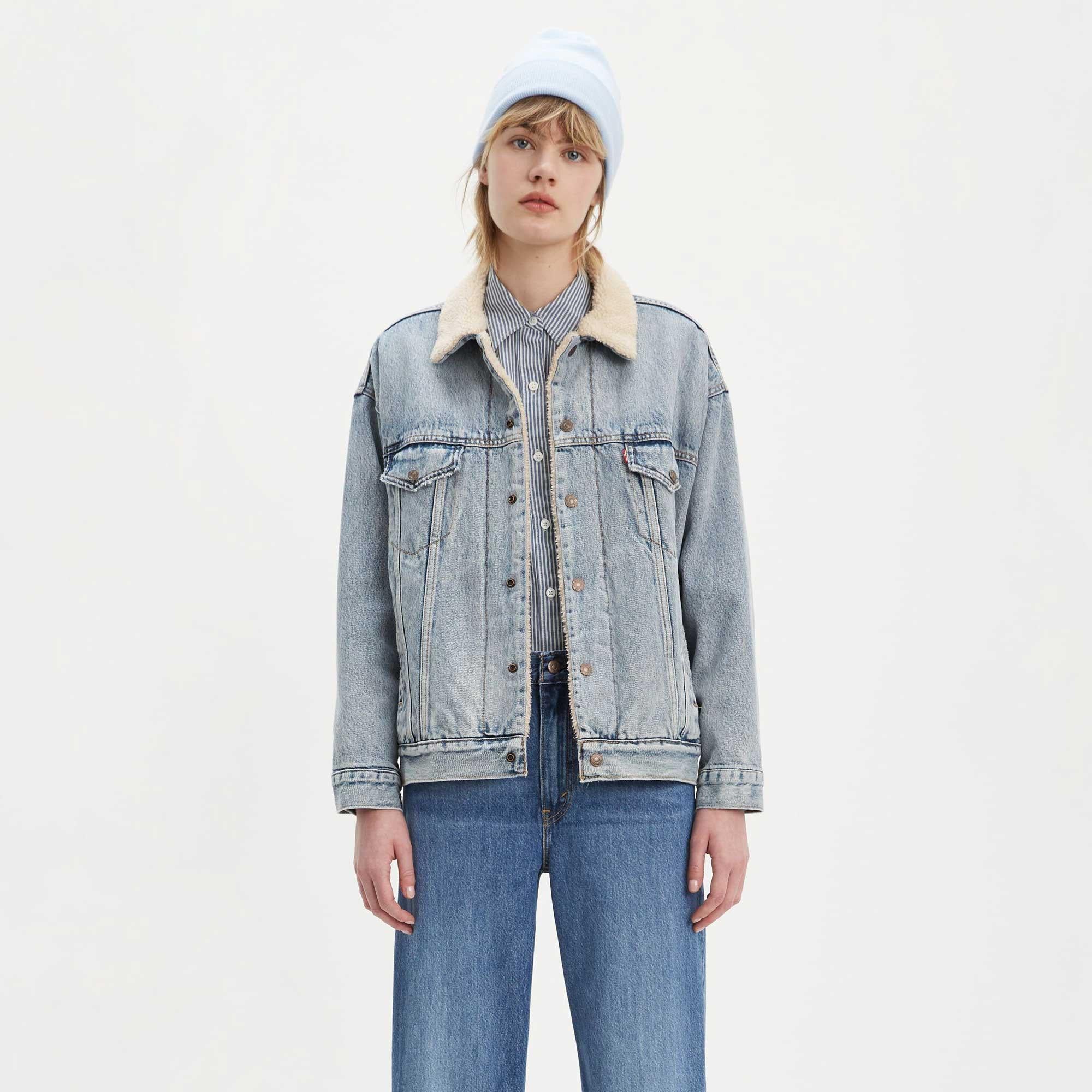 Levi's Womens Dad Sherpa Trucker - Image 6