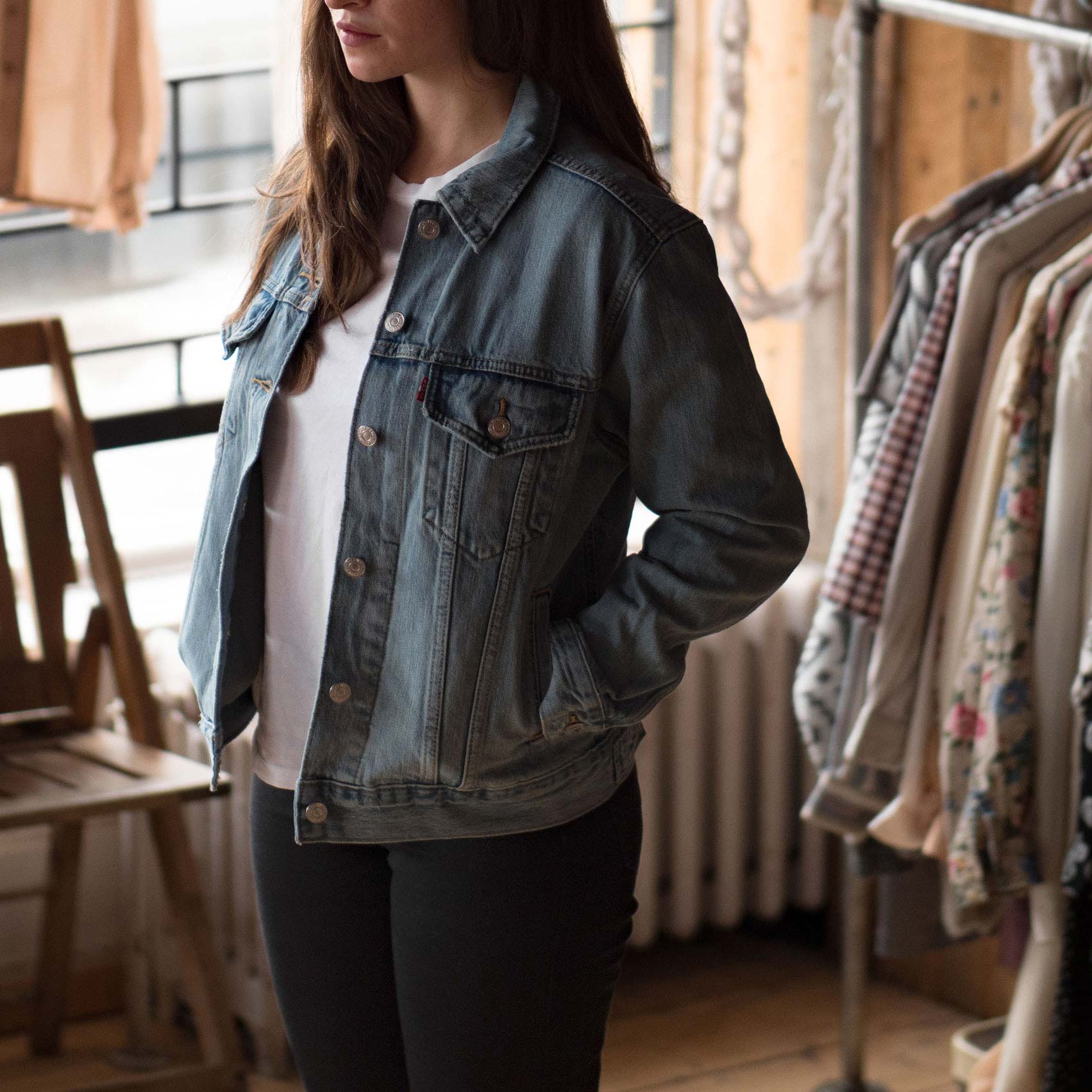 Levi's Womens Ex-Boyfriend Trucker jacket - Image 3