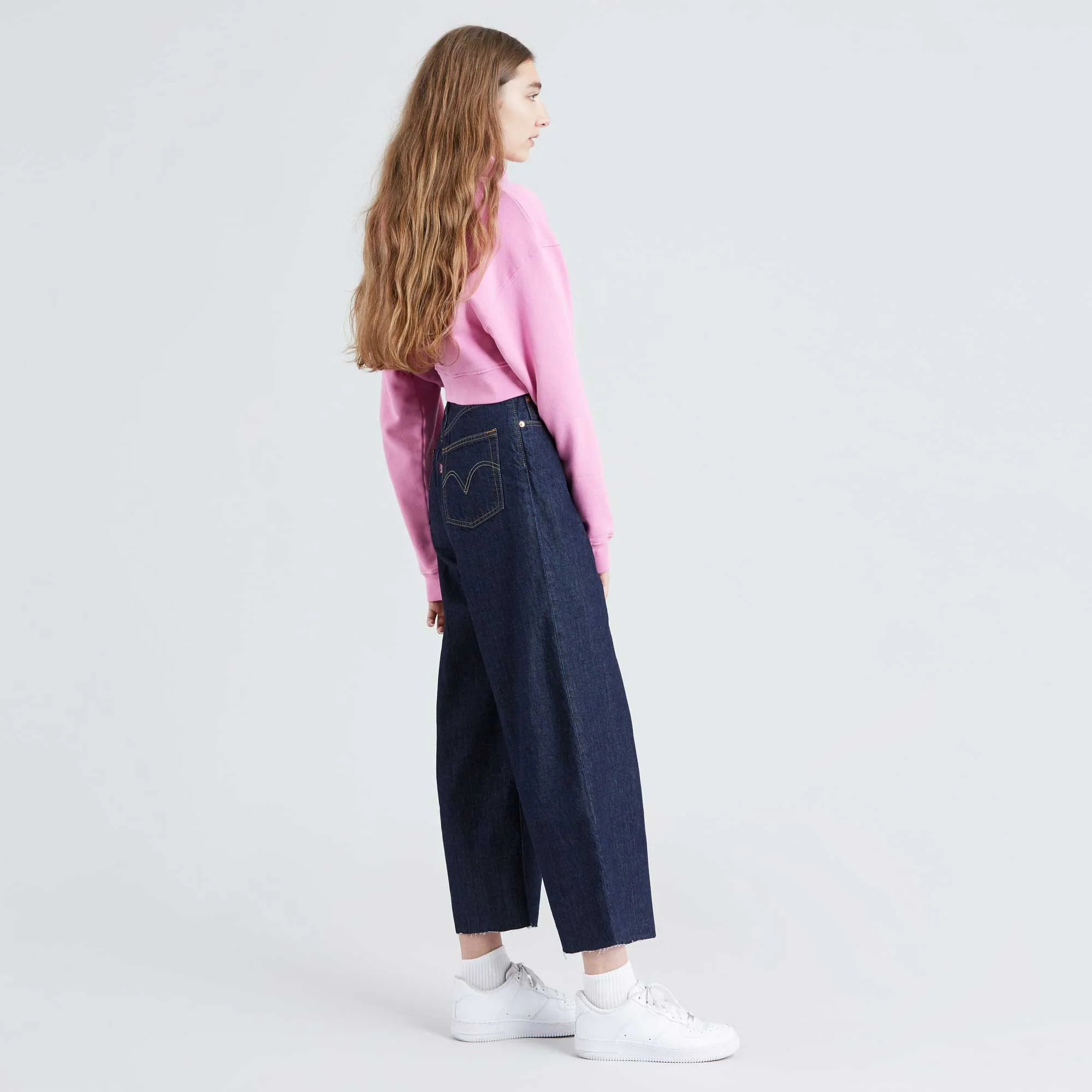 Levi's Womens Ribcage pleated crop denim - Image 2
