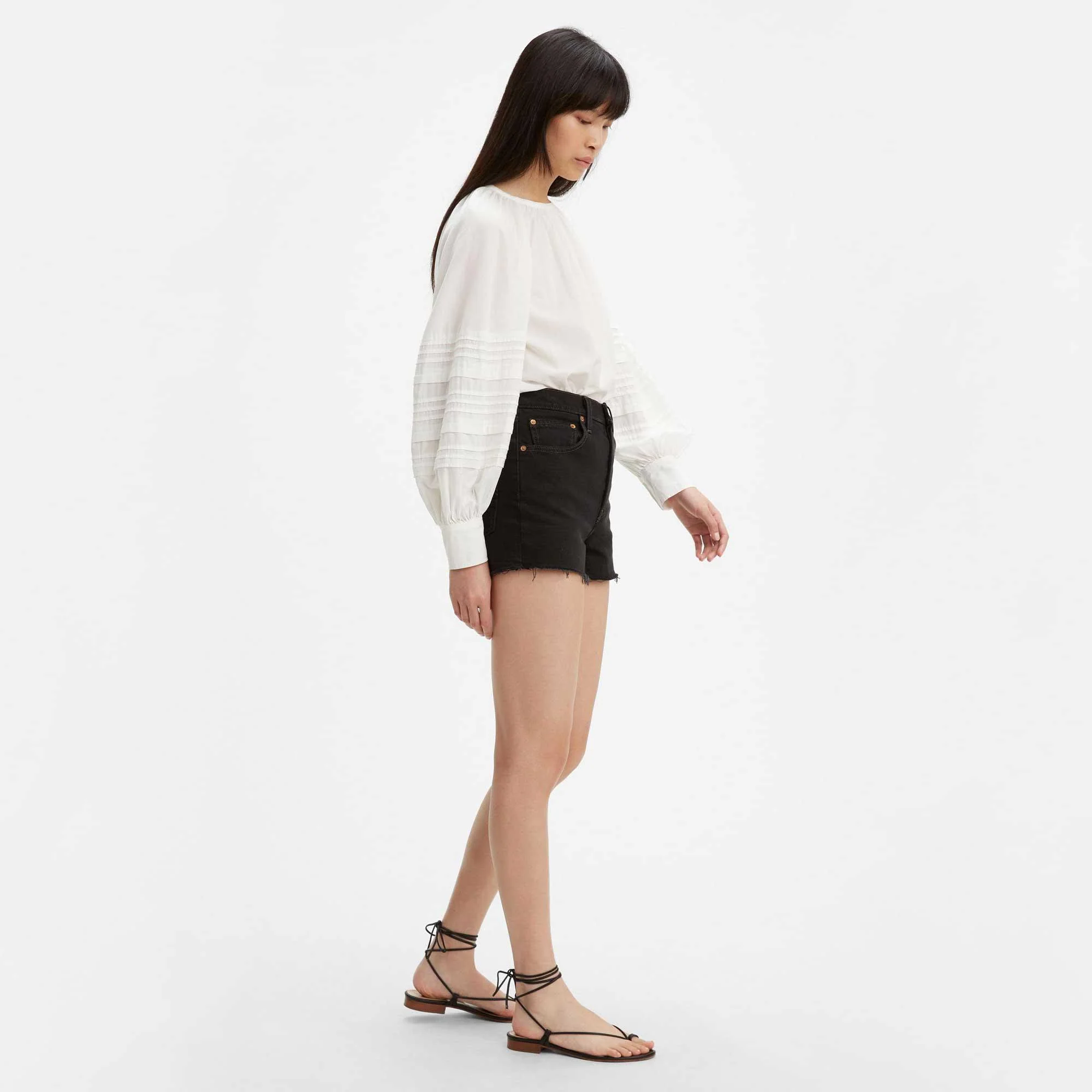 Levi's Womens Ribcage shorts - Image 3