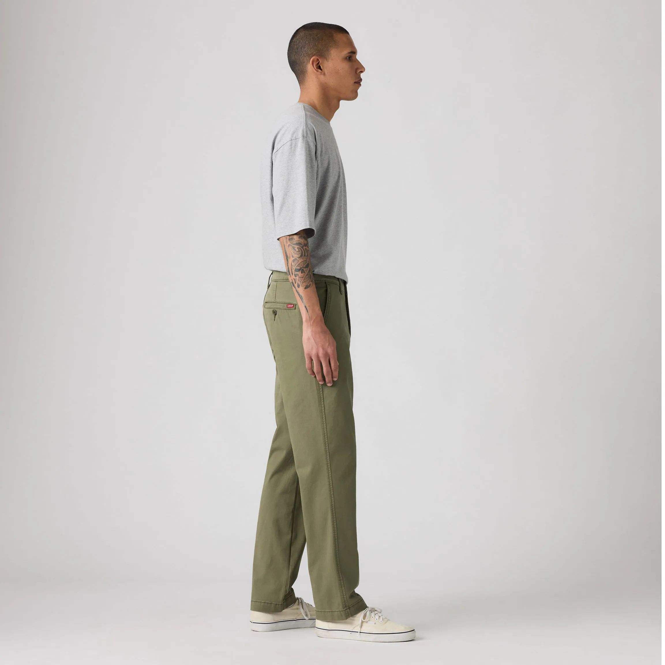 Levi's XX Chino Relaxed Straight Twill Pants, olive night s twll - Image 3