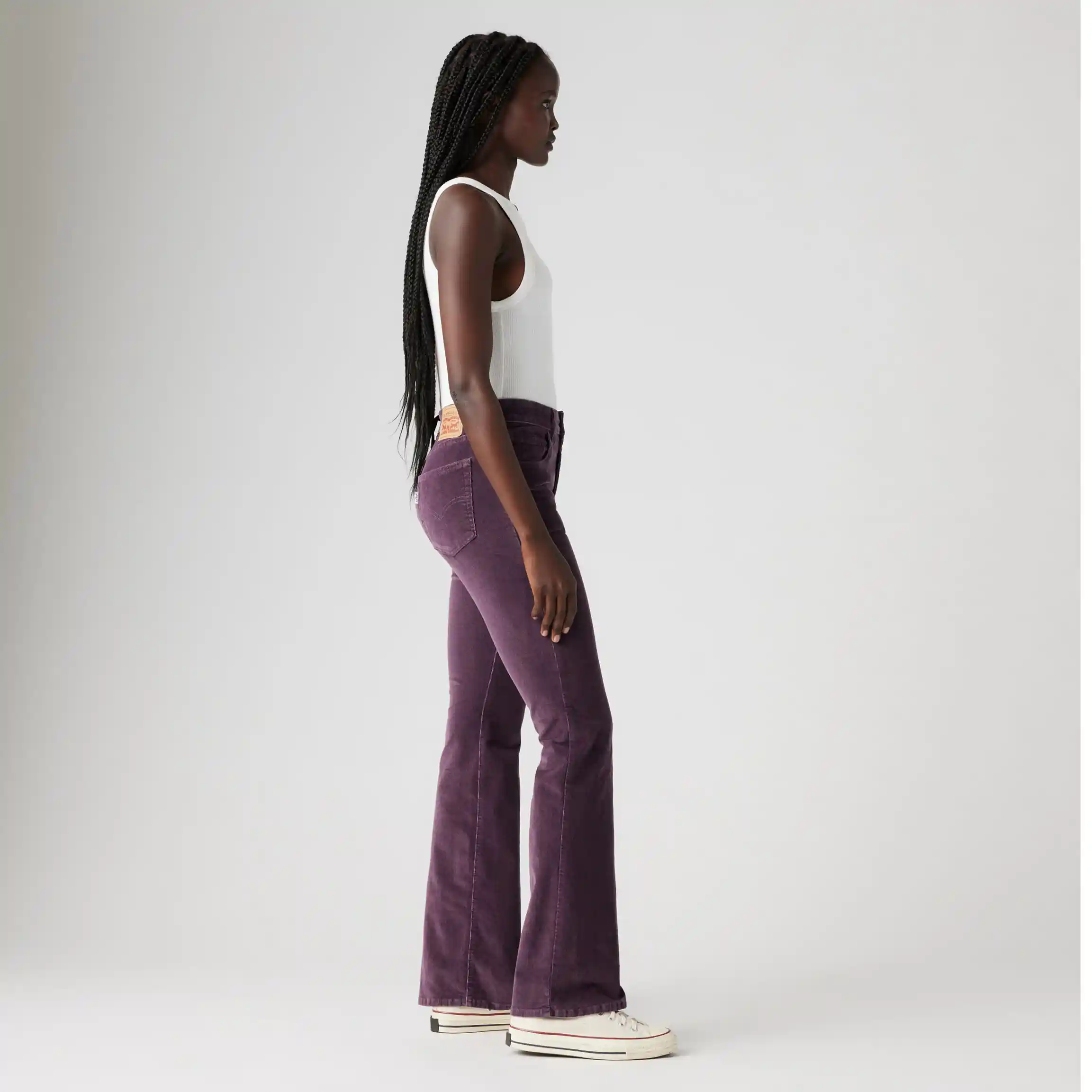 Levi's Womens 726 High Rise Flare, plum perfect corduroy - Image 2