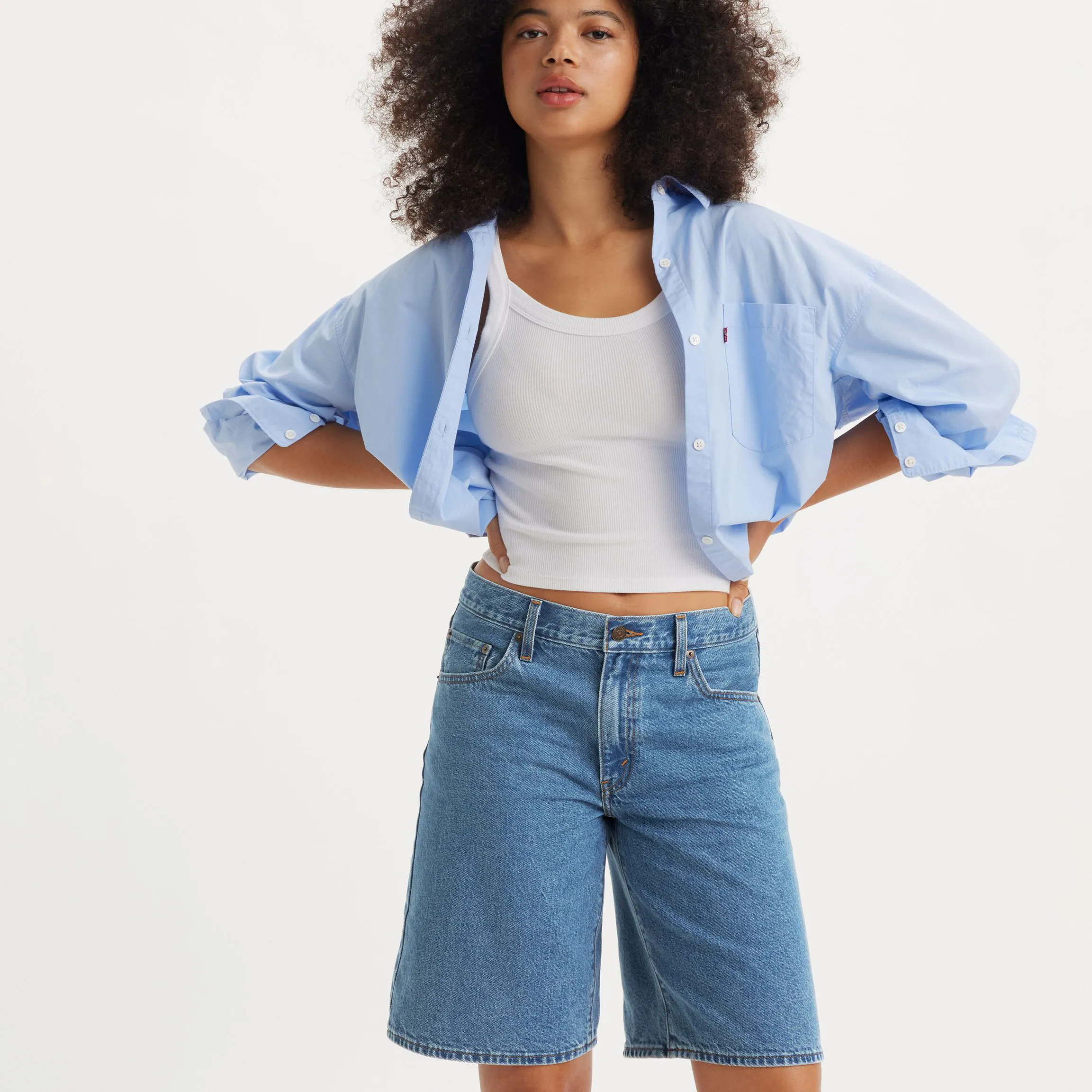 Levi's Womens Baggy Dad Jort, foolish love - Image 3