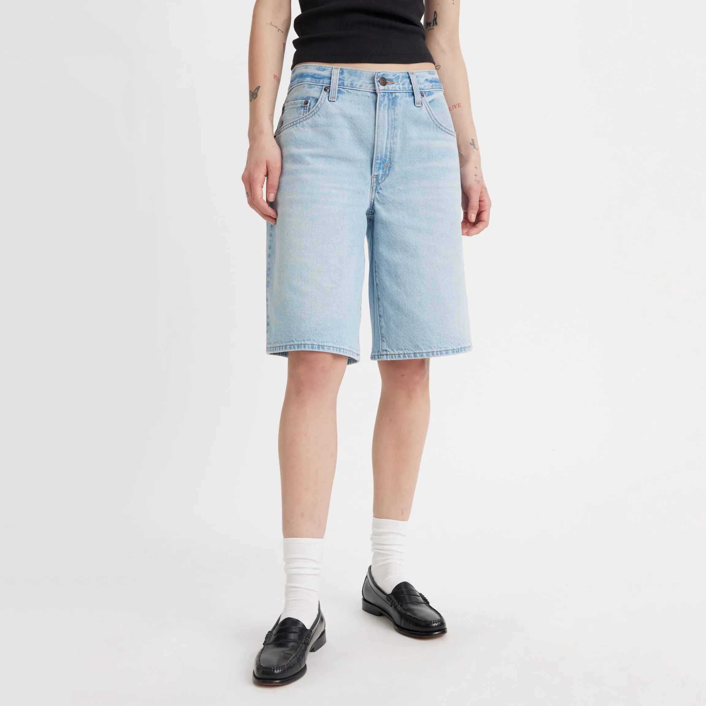 Levi's Womens Baggy Dad Jort, pick sides - Image 3