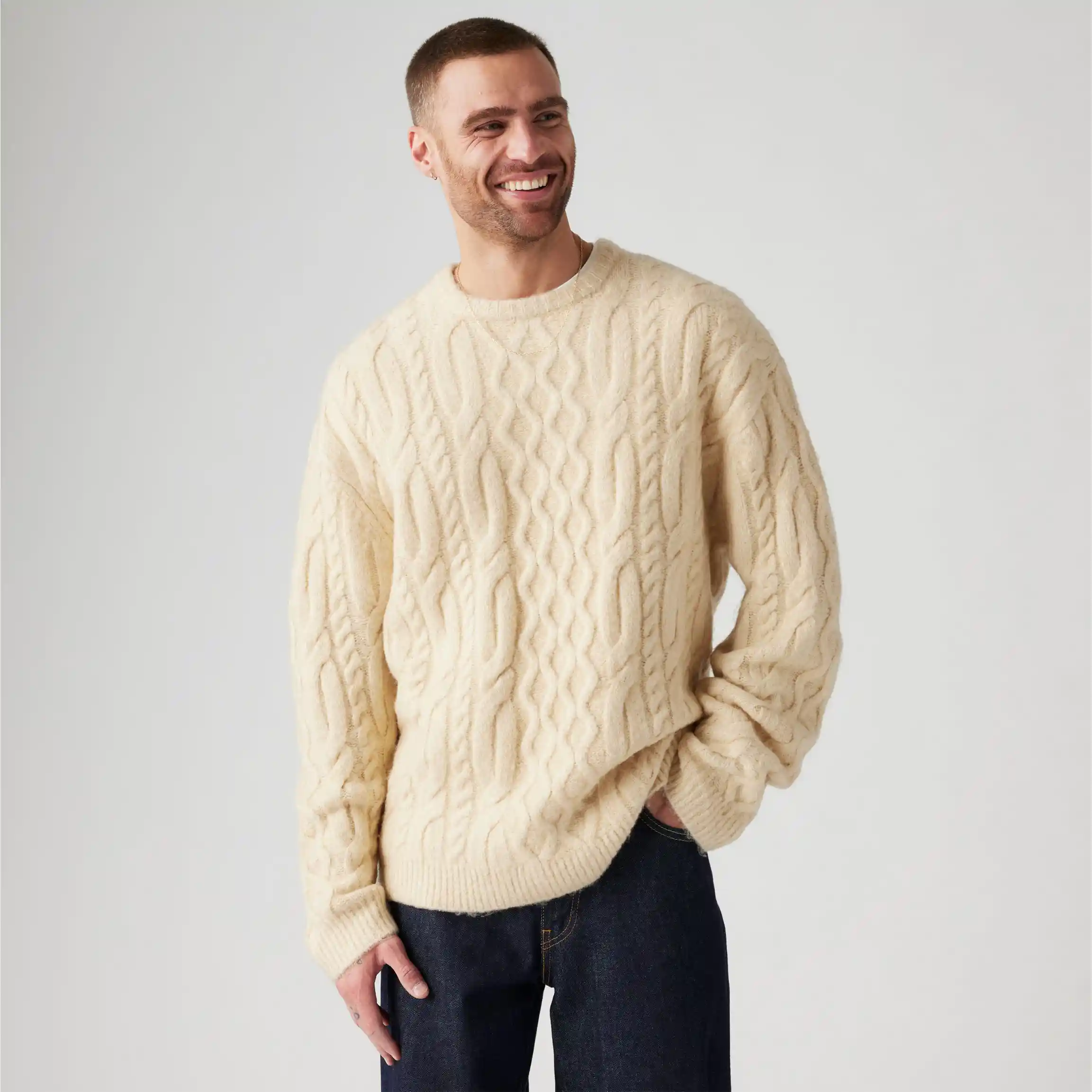 Levi's Battery Crewneck Sweater, parkside cable - Image 3