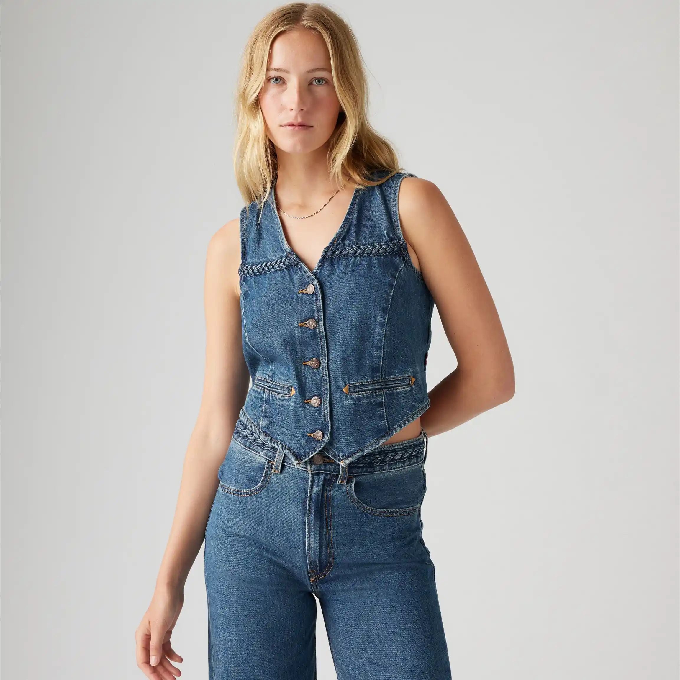 Levi's Womens Braided Vest, big yikes - Image 4