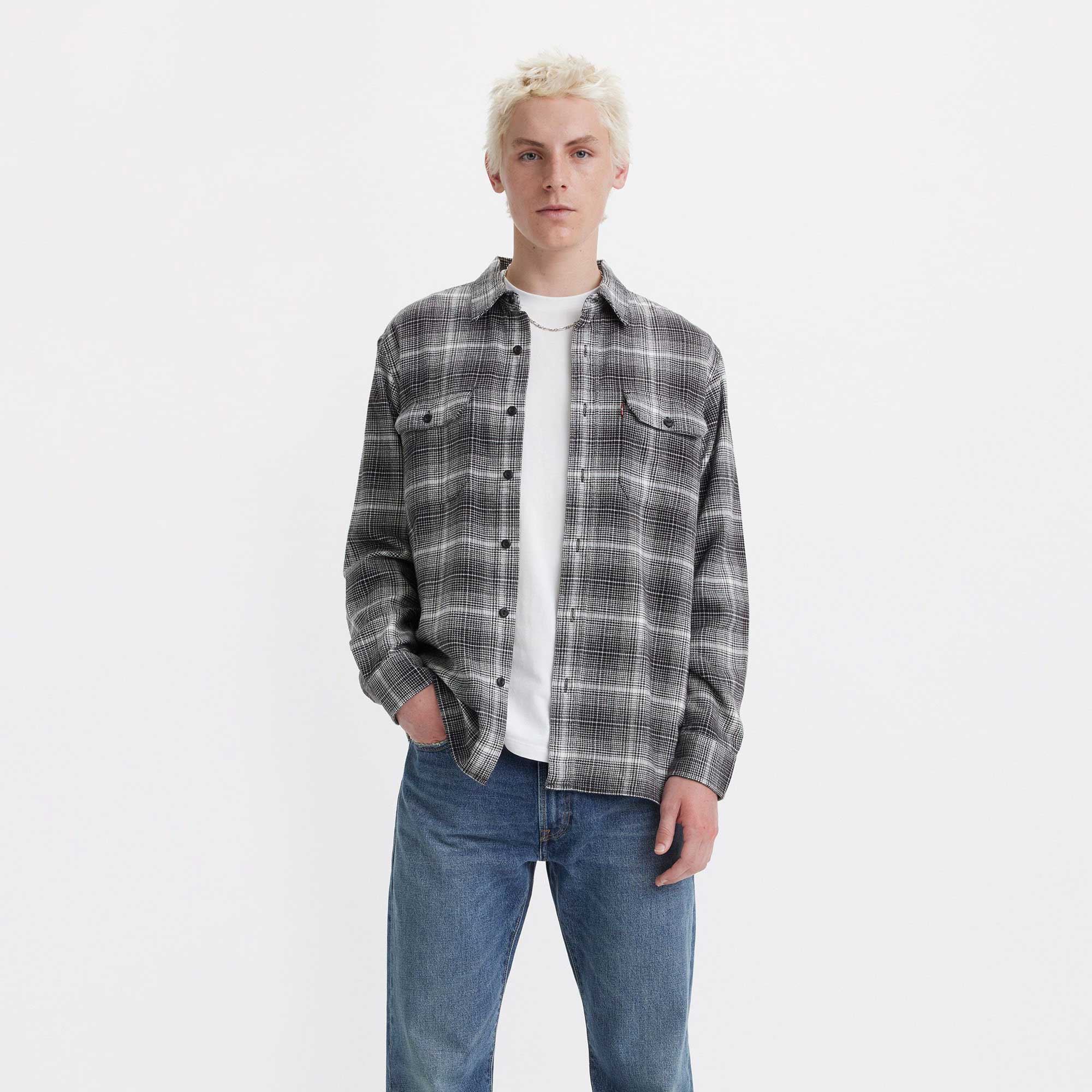 Levi's Classic Worker Shirt, ametrine plaid meteorite