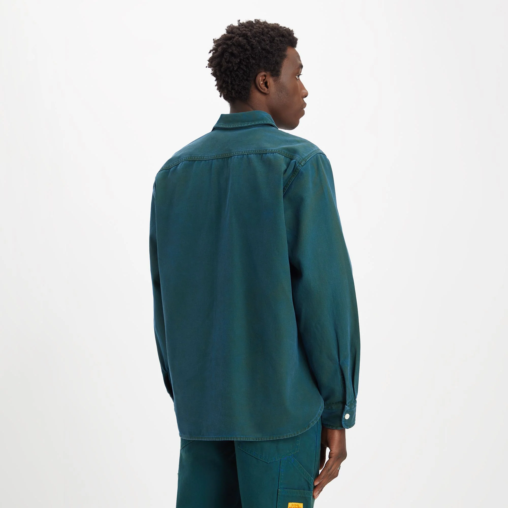 Levi's Classic Worker Workwear shirt, t3 mt green sheen two tone - Image 2