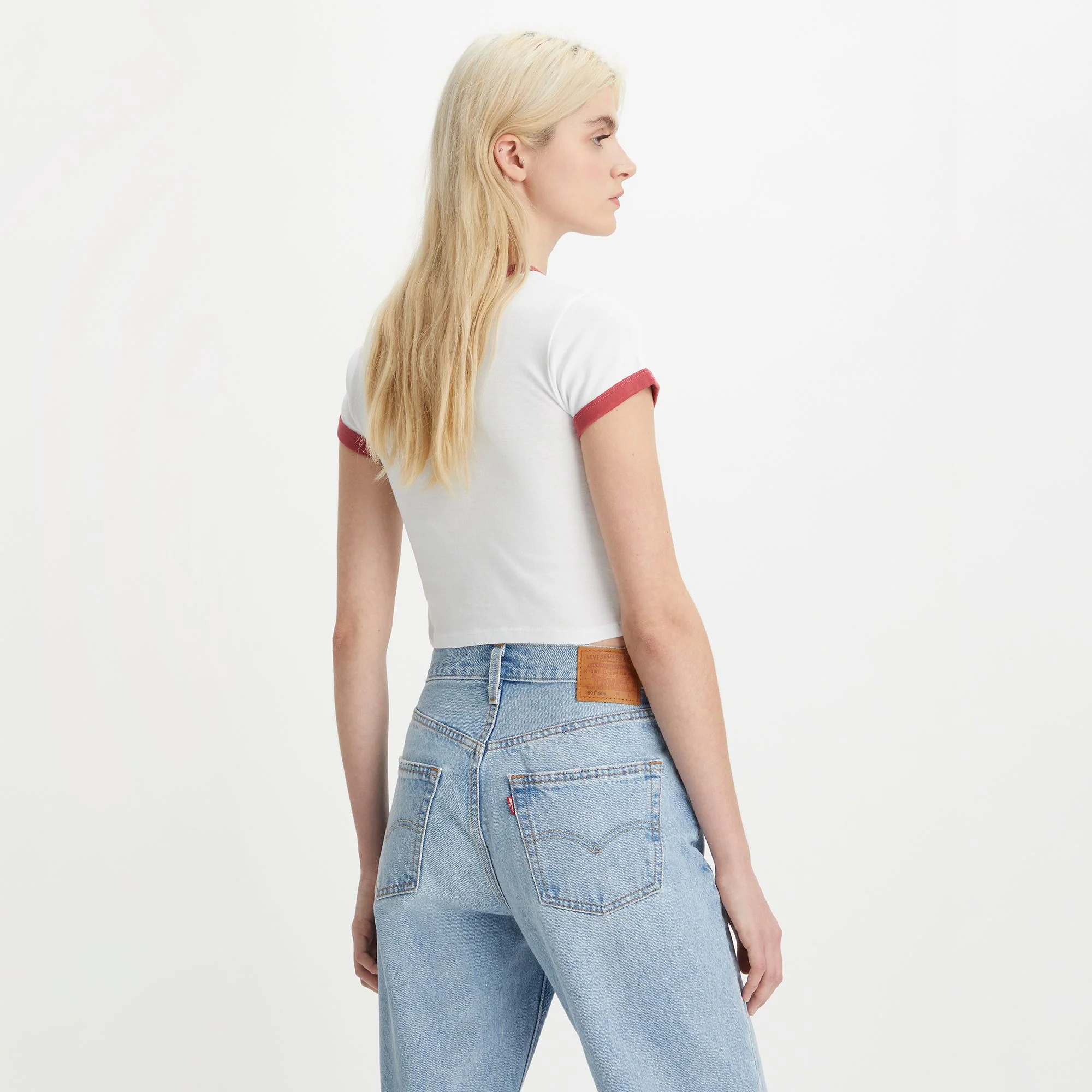Levi's Womens Graphic Ringer Mini Tee - Image 2