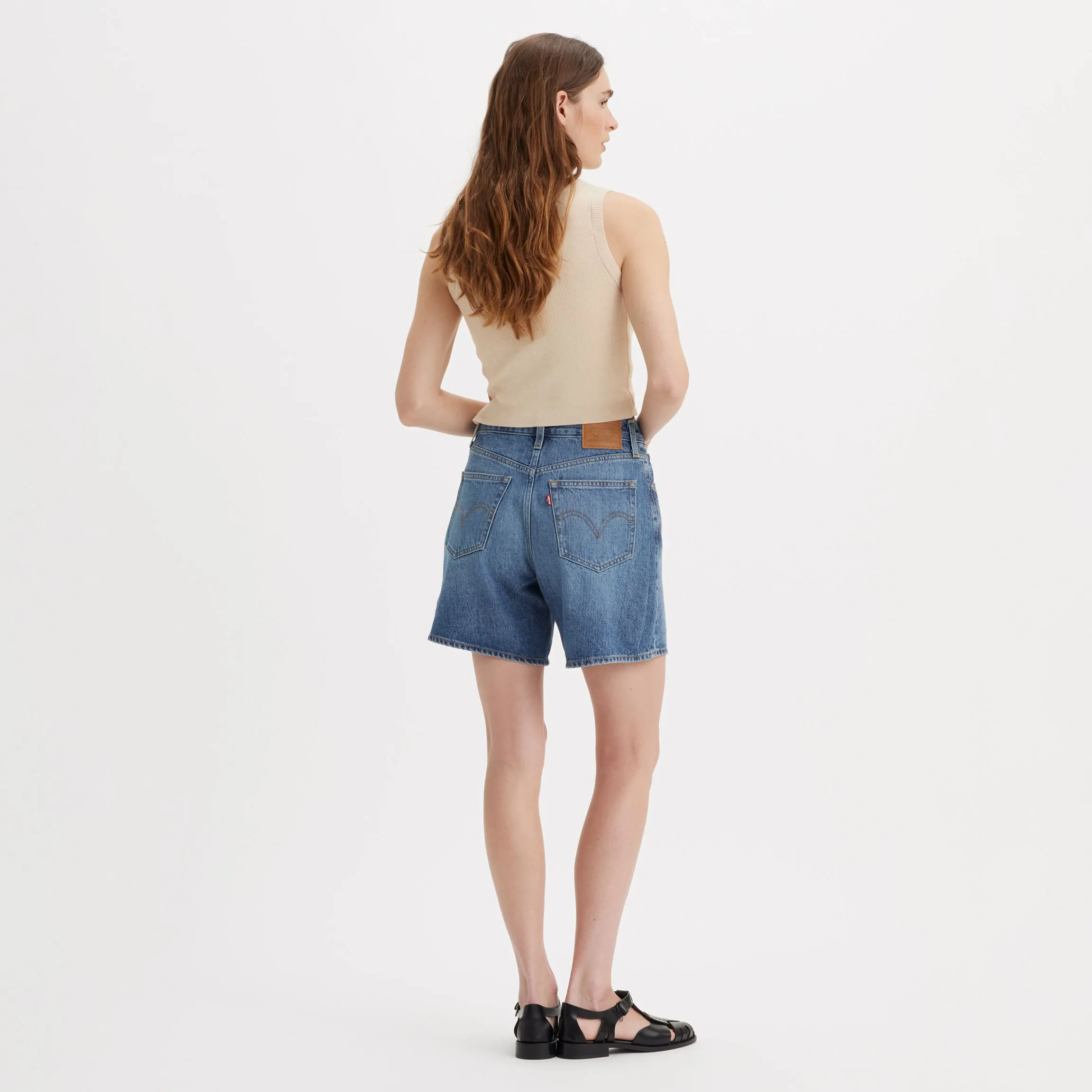 Levi's Womens High Baggy Short, worn memory - Image 4